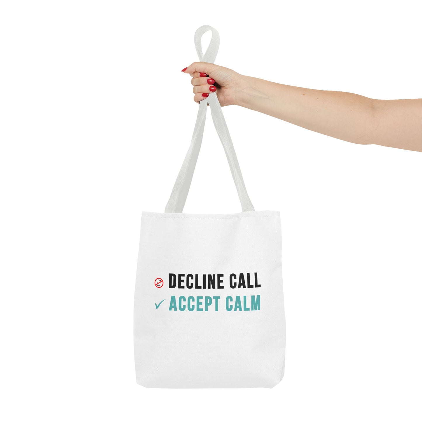 Wellness Tote Bag – Decline the Noise, Carry the Calm