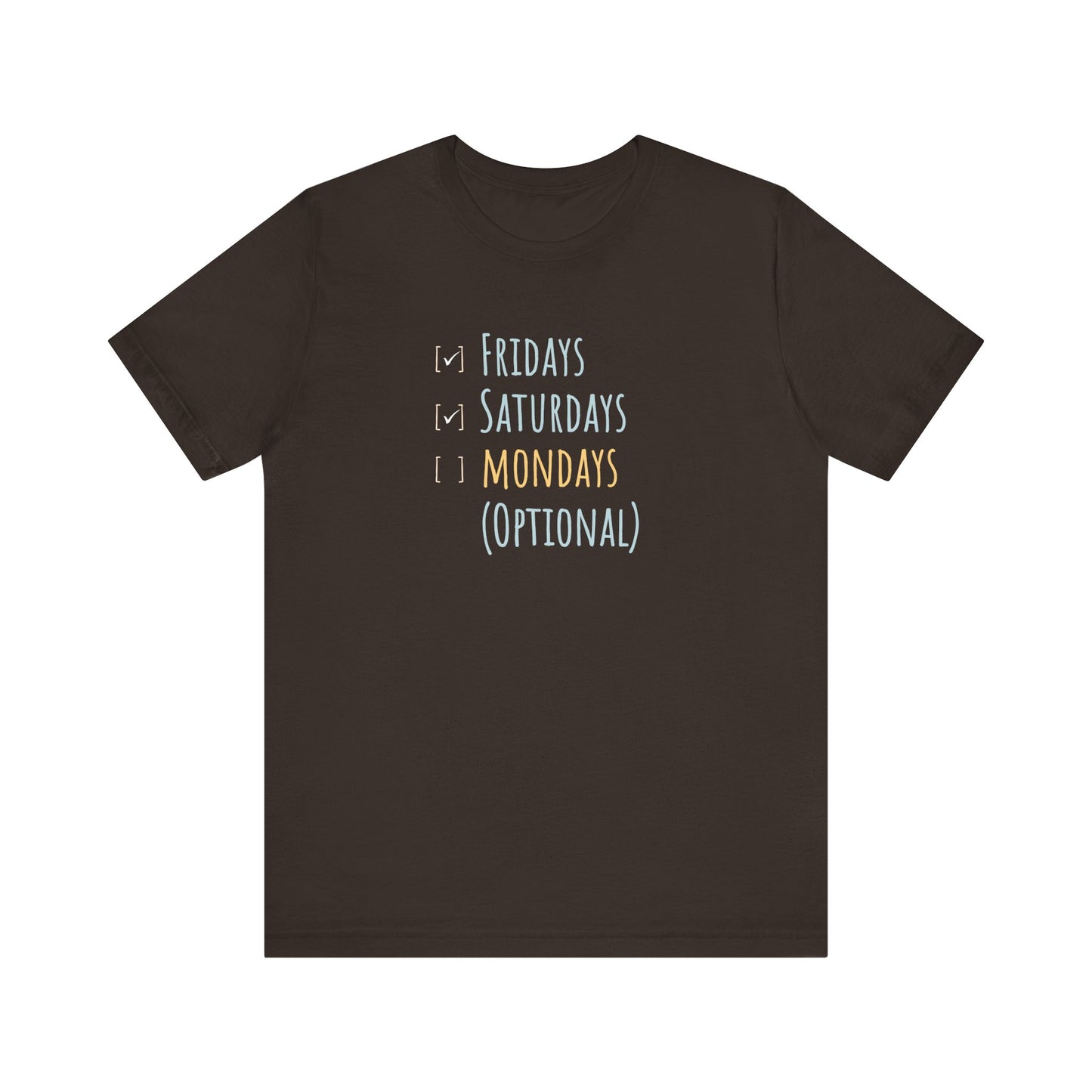 Minimalist funny shirt - brown