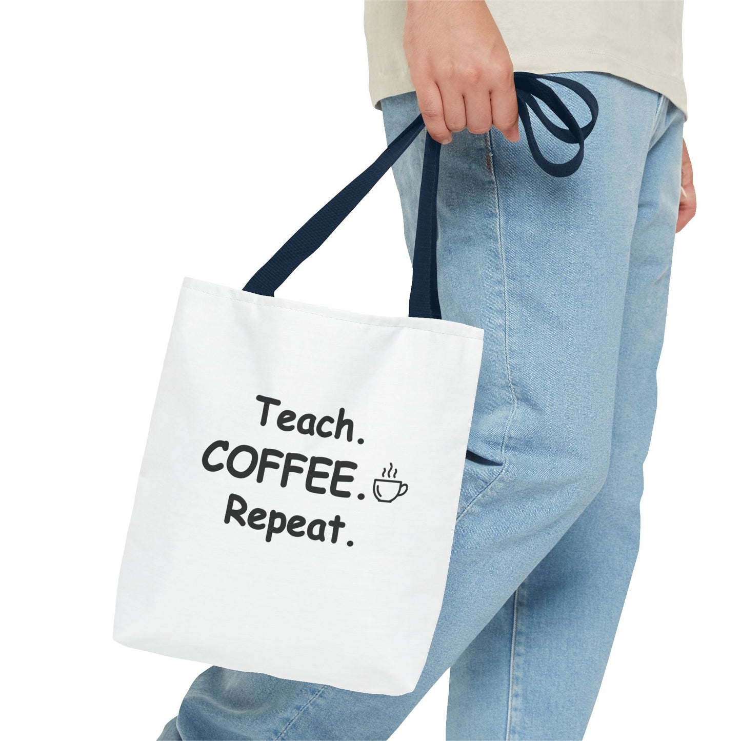 Teacher Tote Bags – Teach Coffee Repeat Canvas Tote