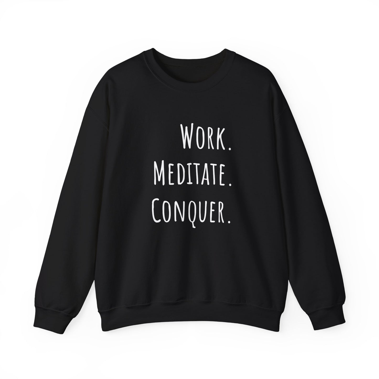 Relaxed fit meditation sweatshirt - Black