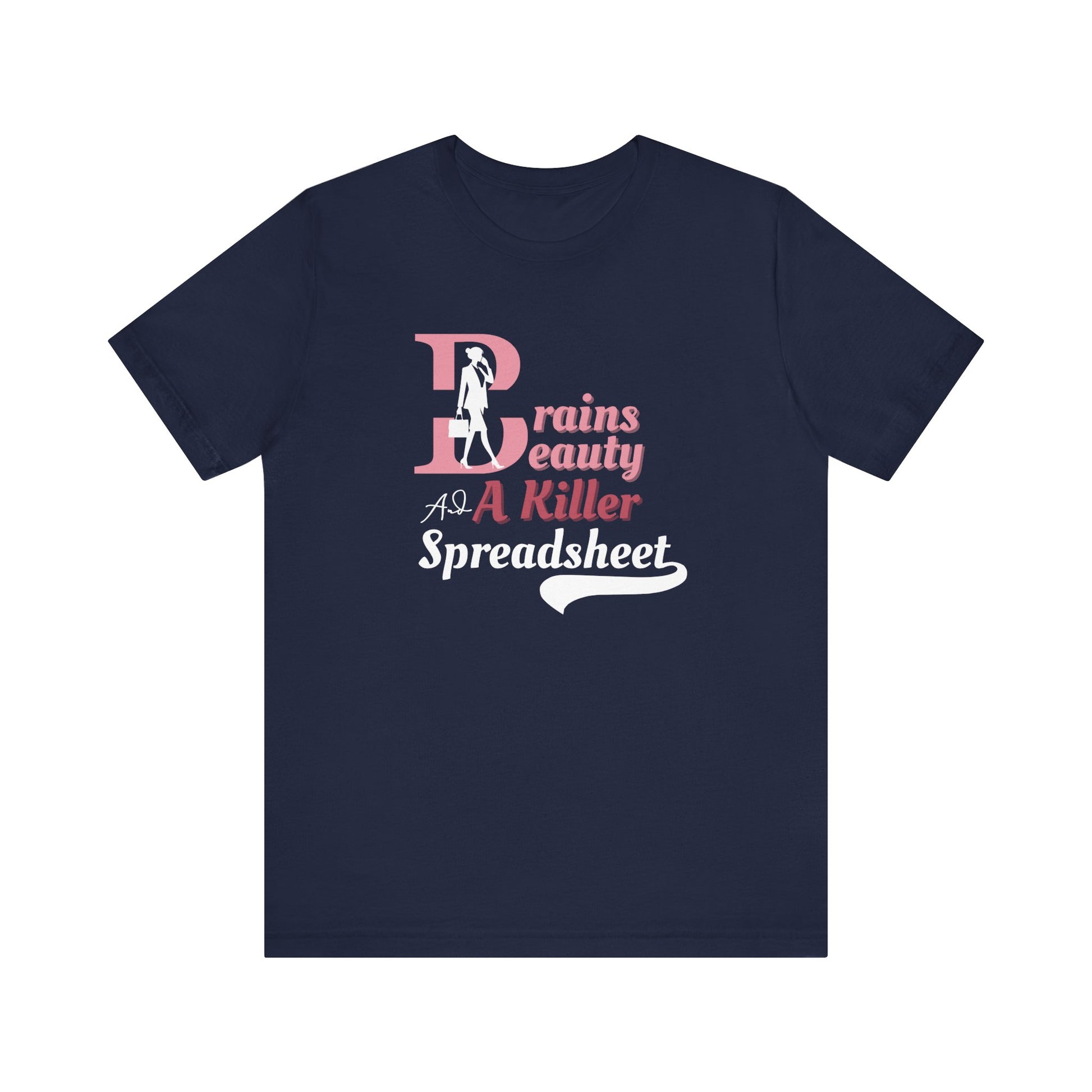 Smart woman t-shirt - navy