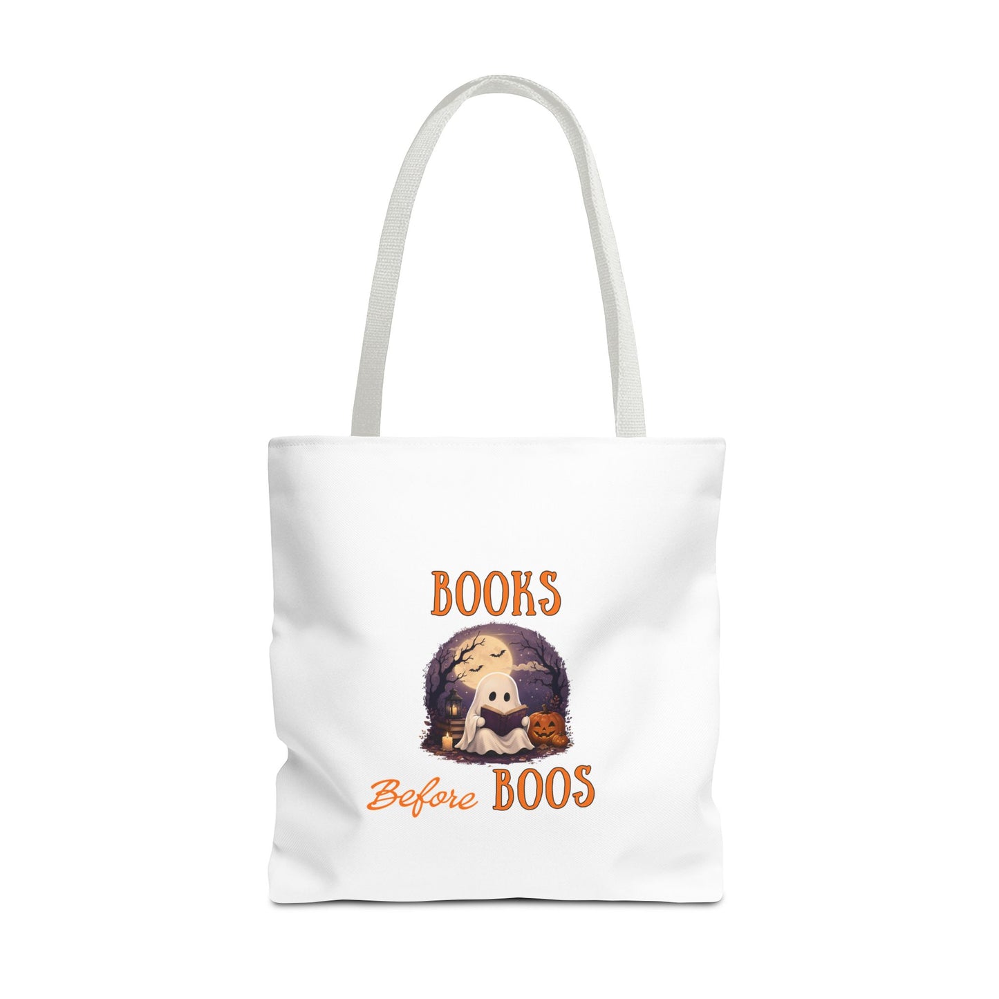 Halloween Tote Bag – Books Before Boos Book Lover Carryall