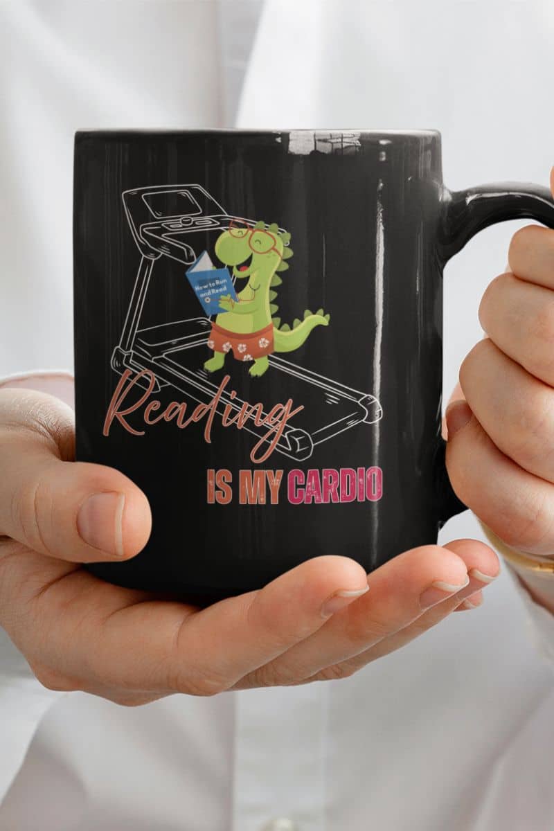11 oz ceramic reading mug - meaningful gifts for teachers, friends, and people who love reading
