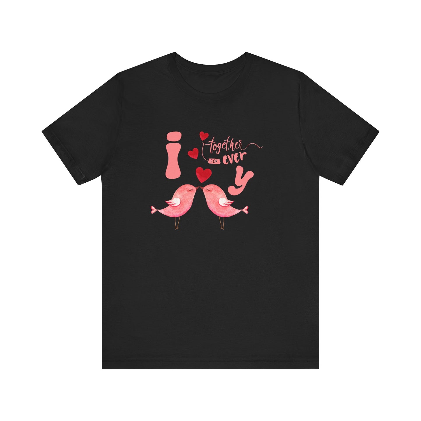 Forever love birds t-shirt - Black