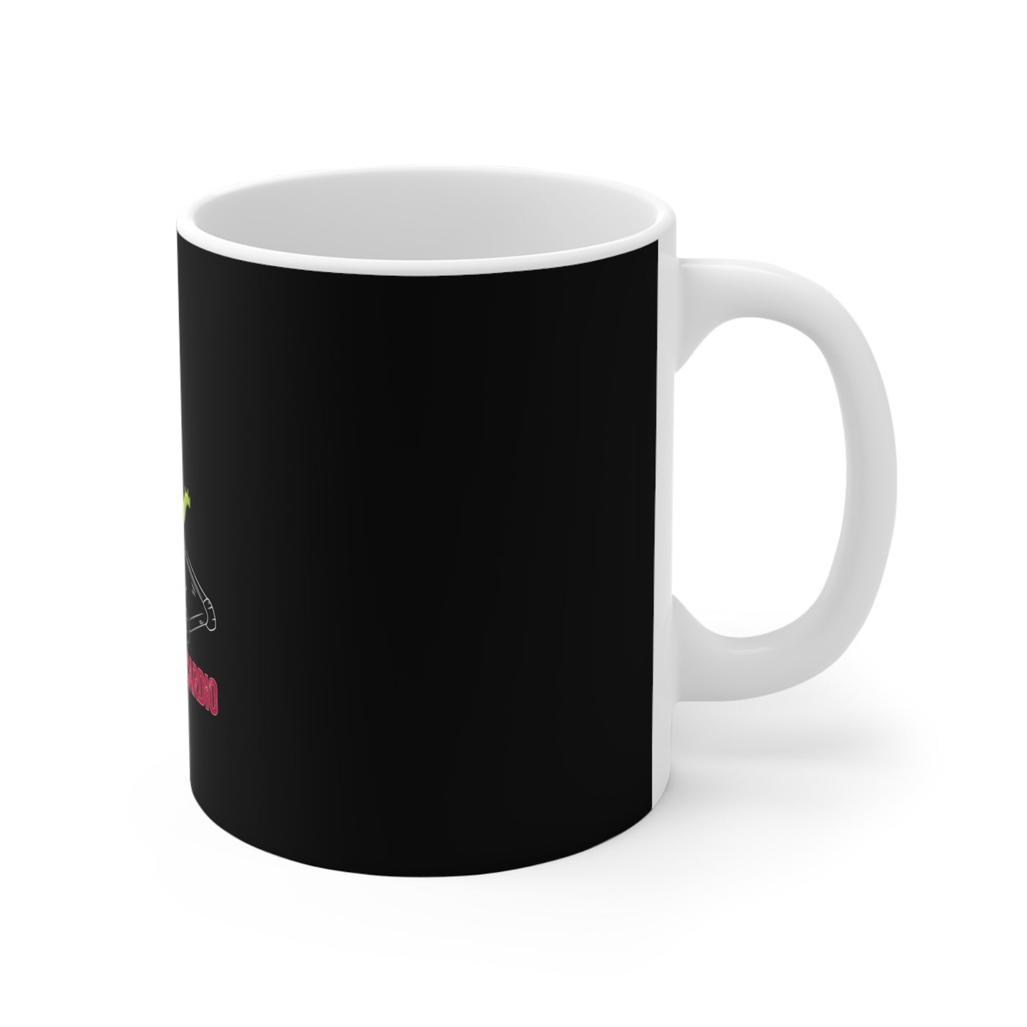 The right side of reading is my cardio mug