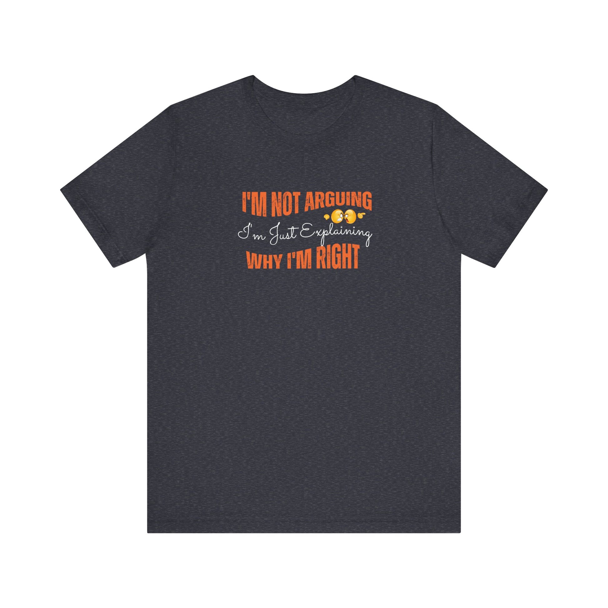 Funny t-shirt for smart thinkers - Heather navy