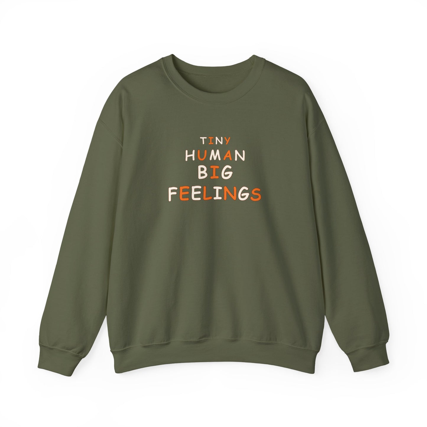 Teacher Sweatshirt – Tiny Human Big Feelings Pullover