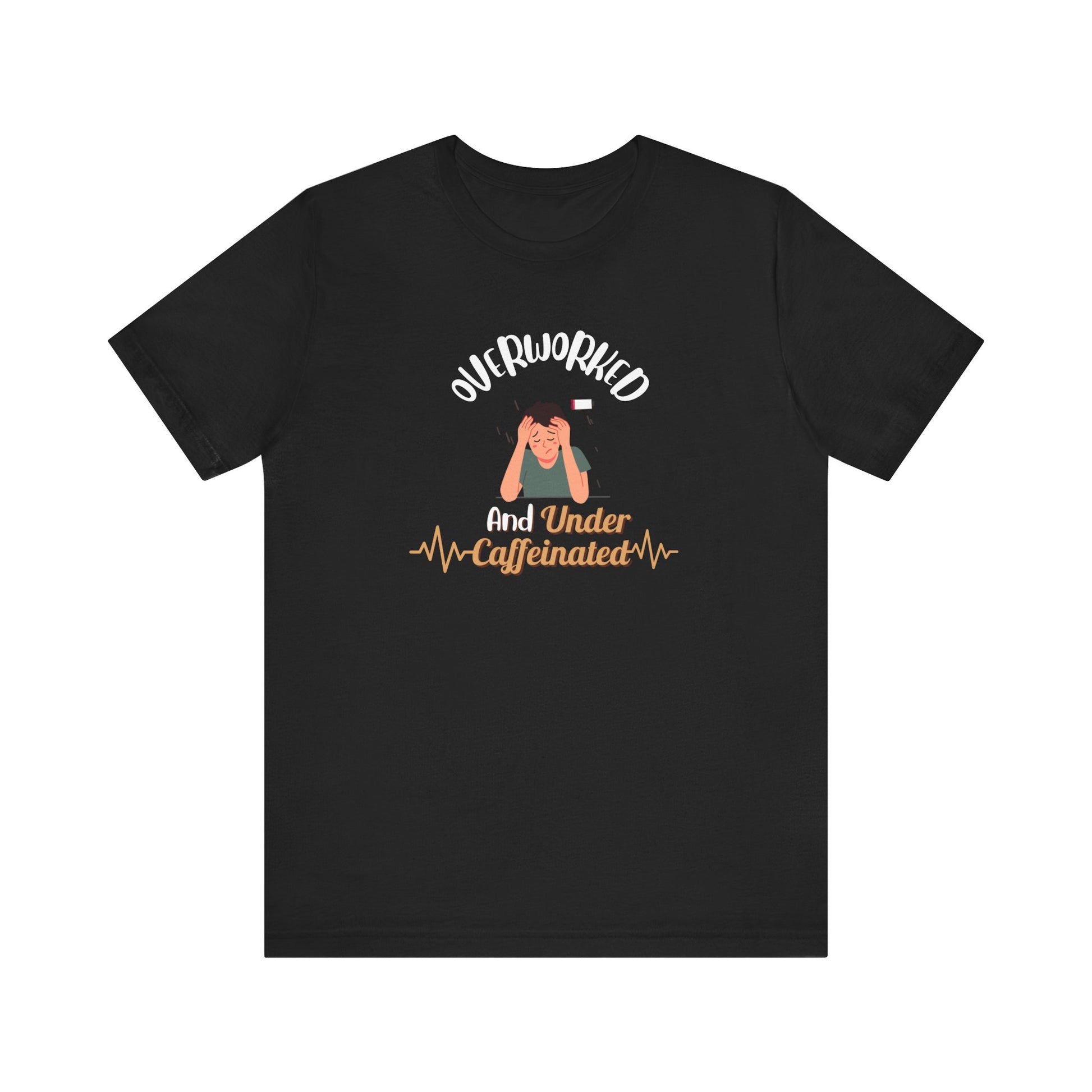 Funny caffeine shirt - Black