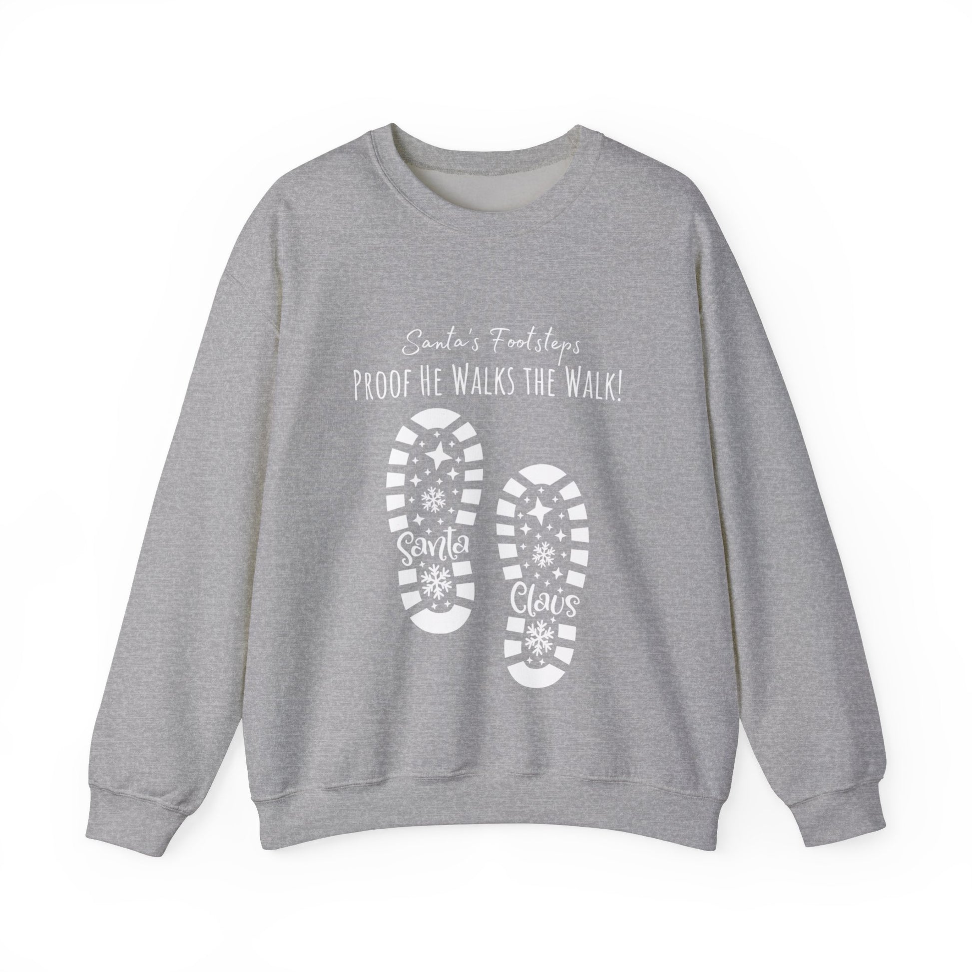 Santa's Footsteps Sweatshirt - Sport Grey