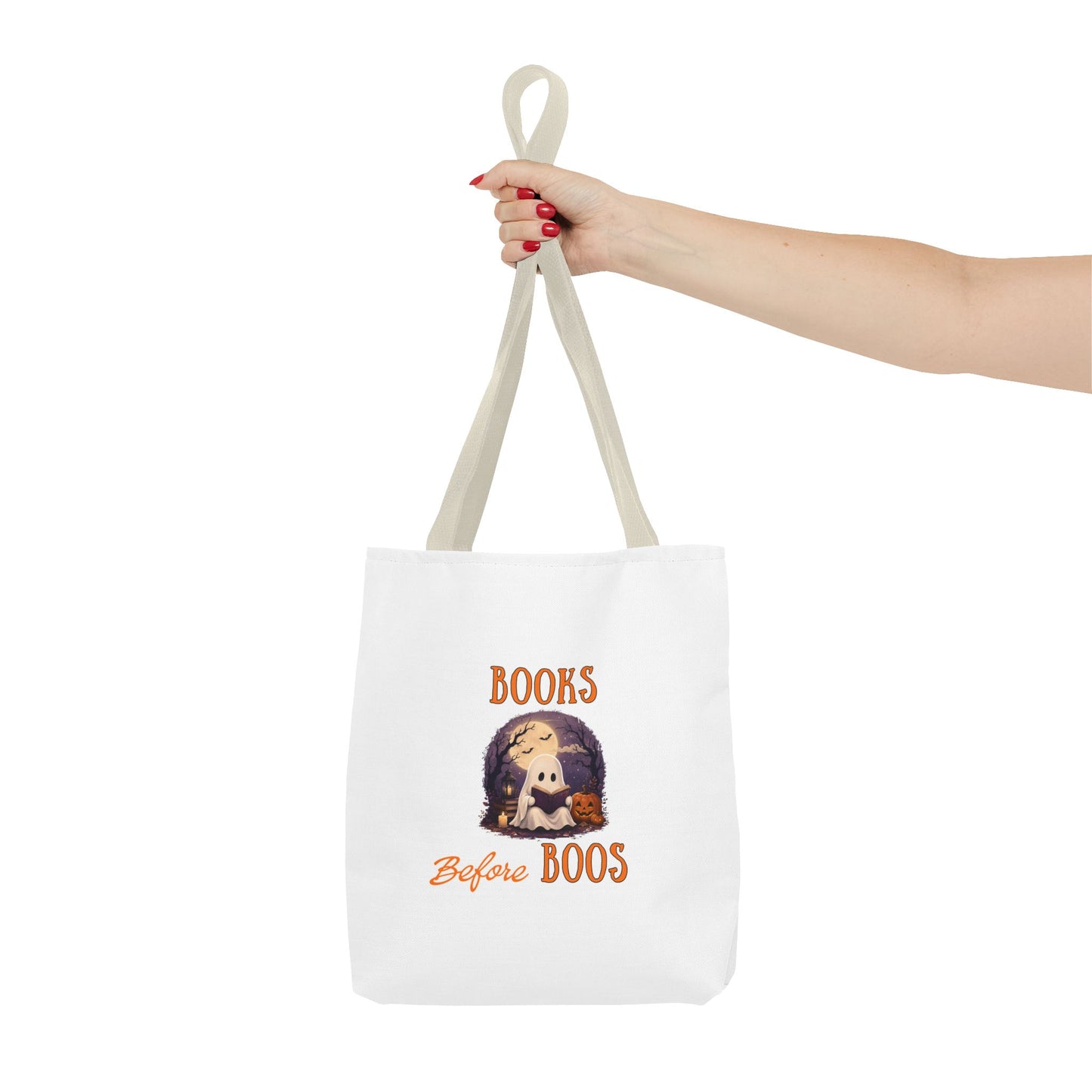 Halloween Tote Bag – Books Before Boos Book Lover Carryall
