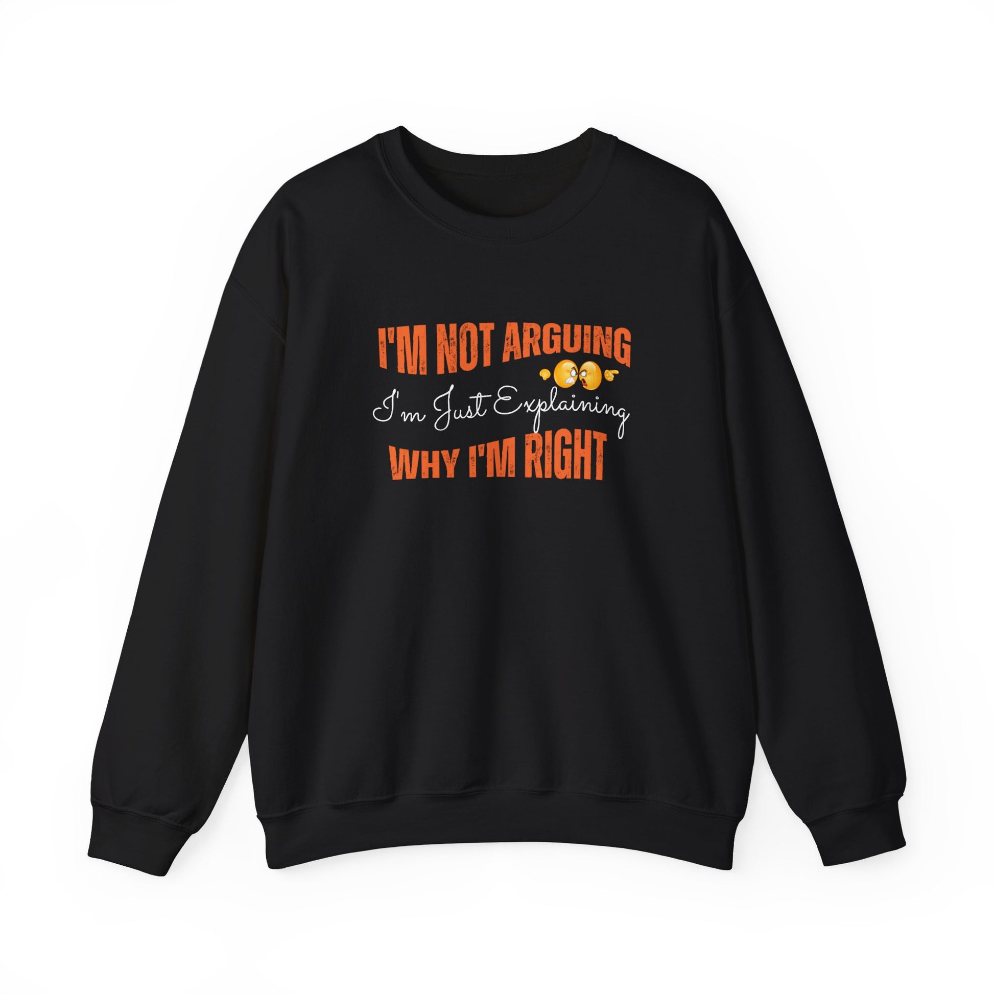Sarcastic sweatshirt for work - Black