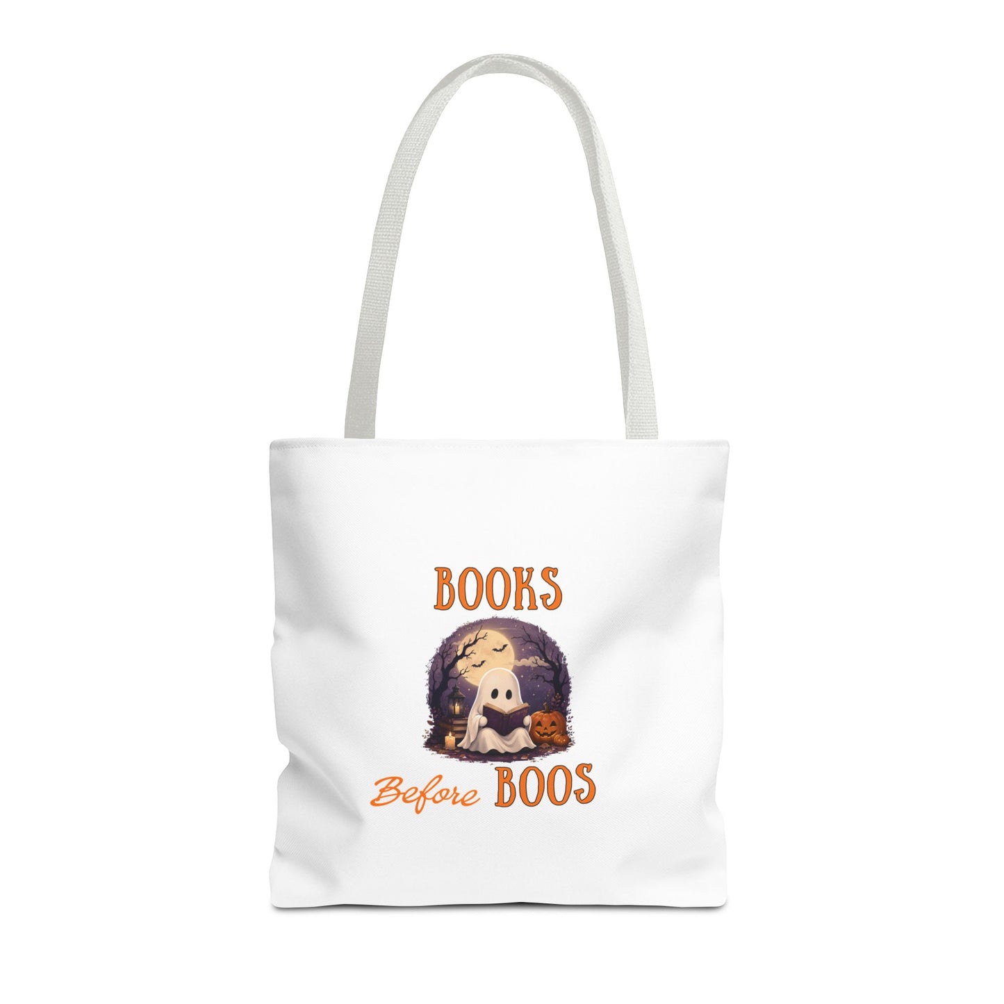 Halloween Tote Bag – Books Before Boos Book Lover Carryall