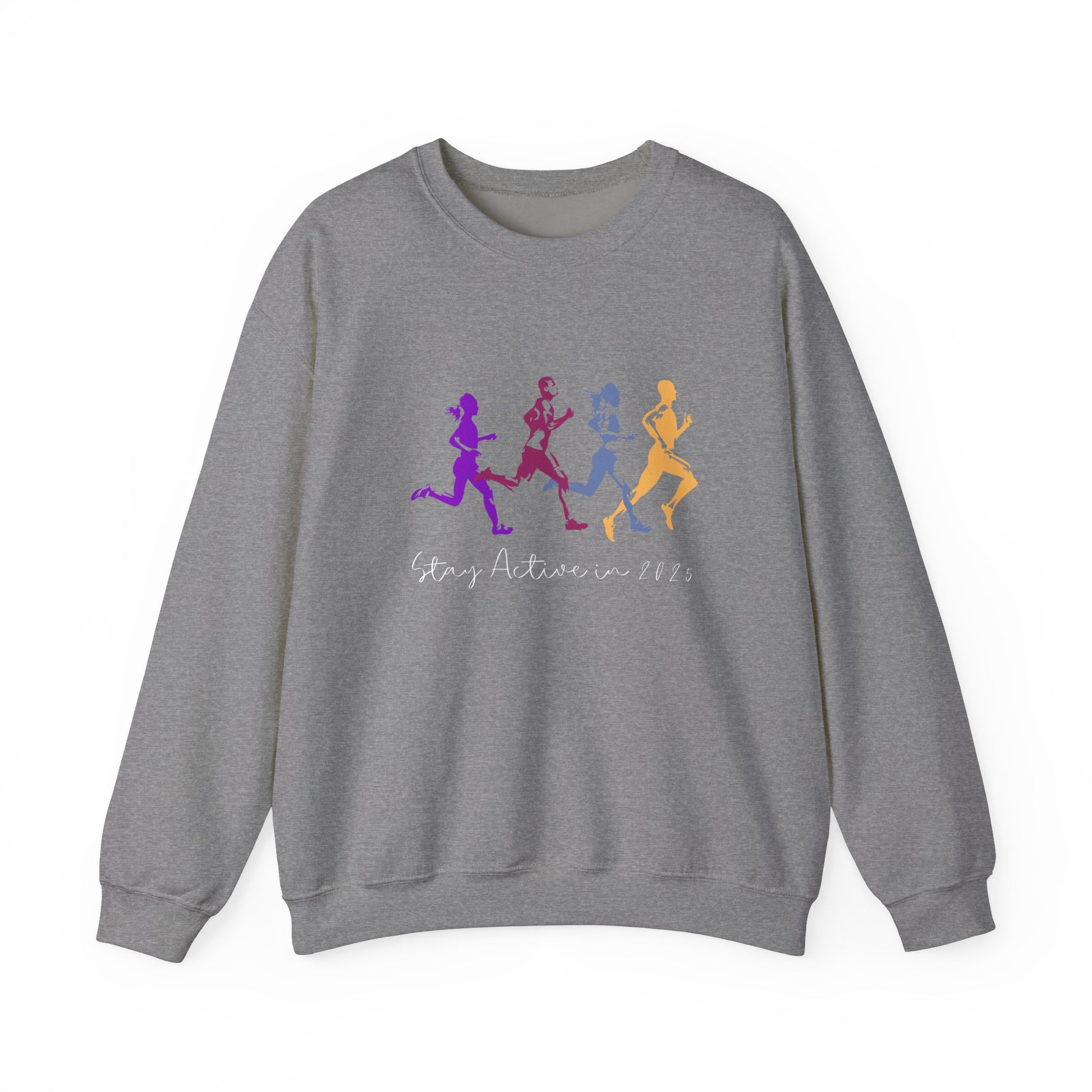 Stay Active in 2025 Sweatshirt - Graphite Heather 
