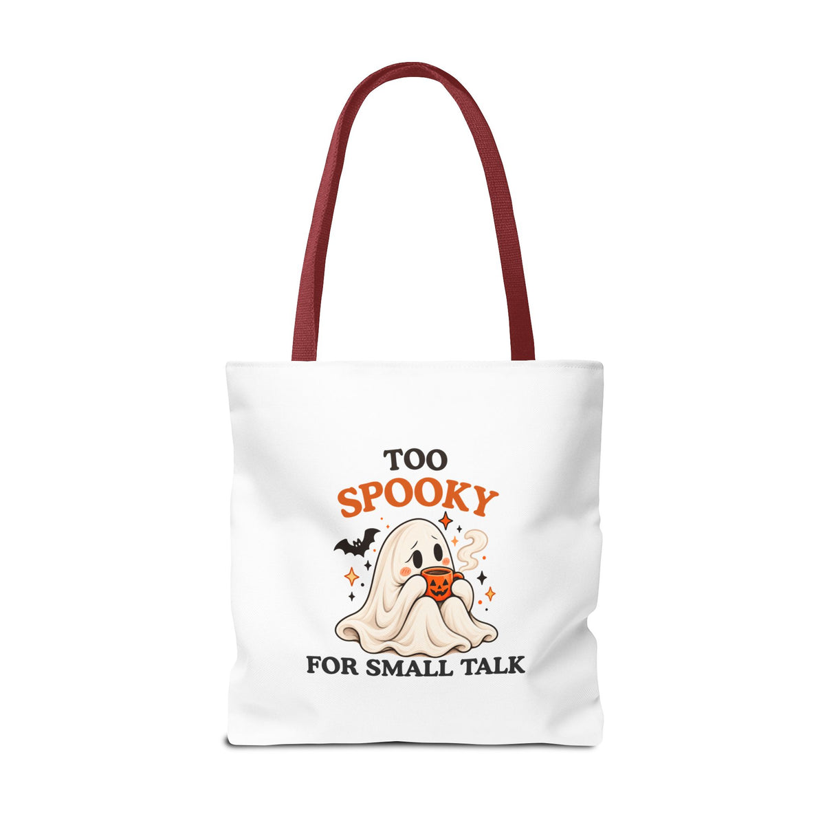 Introvert Tote Bag – Too Spooky for Small Talk Ghost Bag