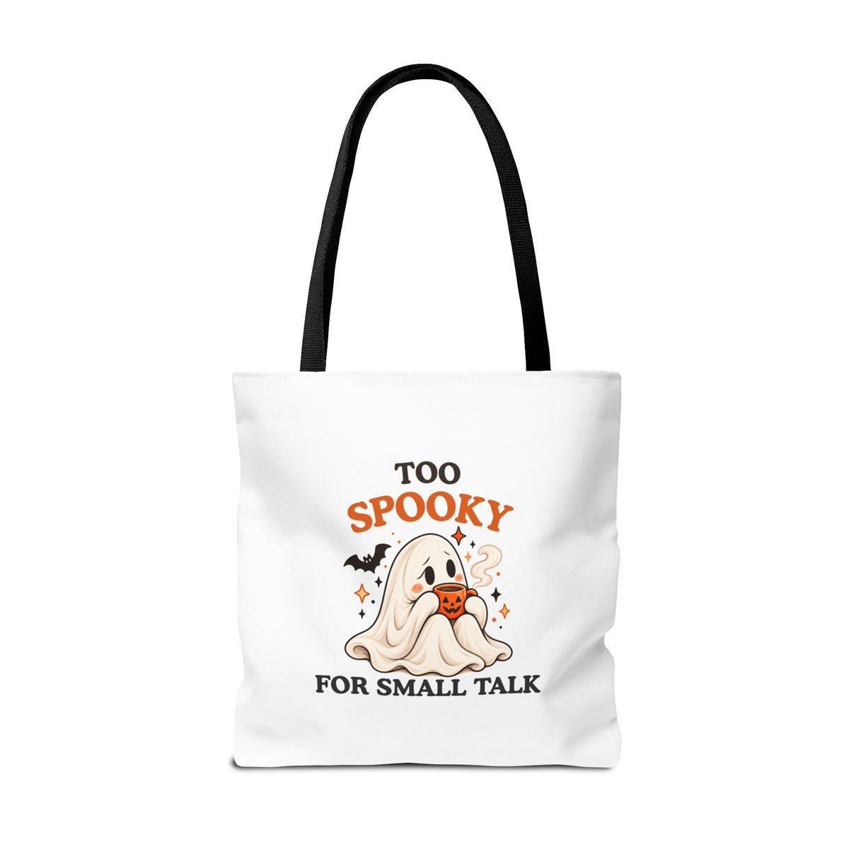Introvert Tote Bag – Too Spooky for Small Talk Ghost Bag