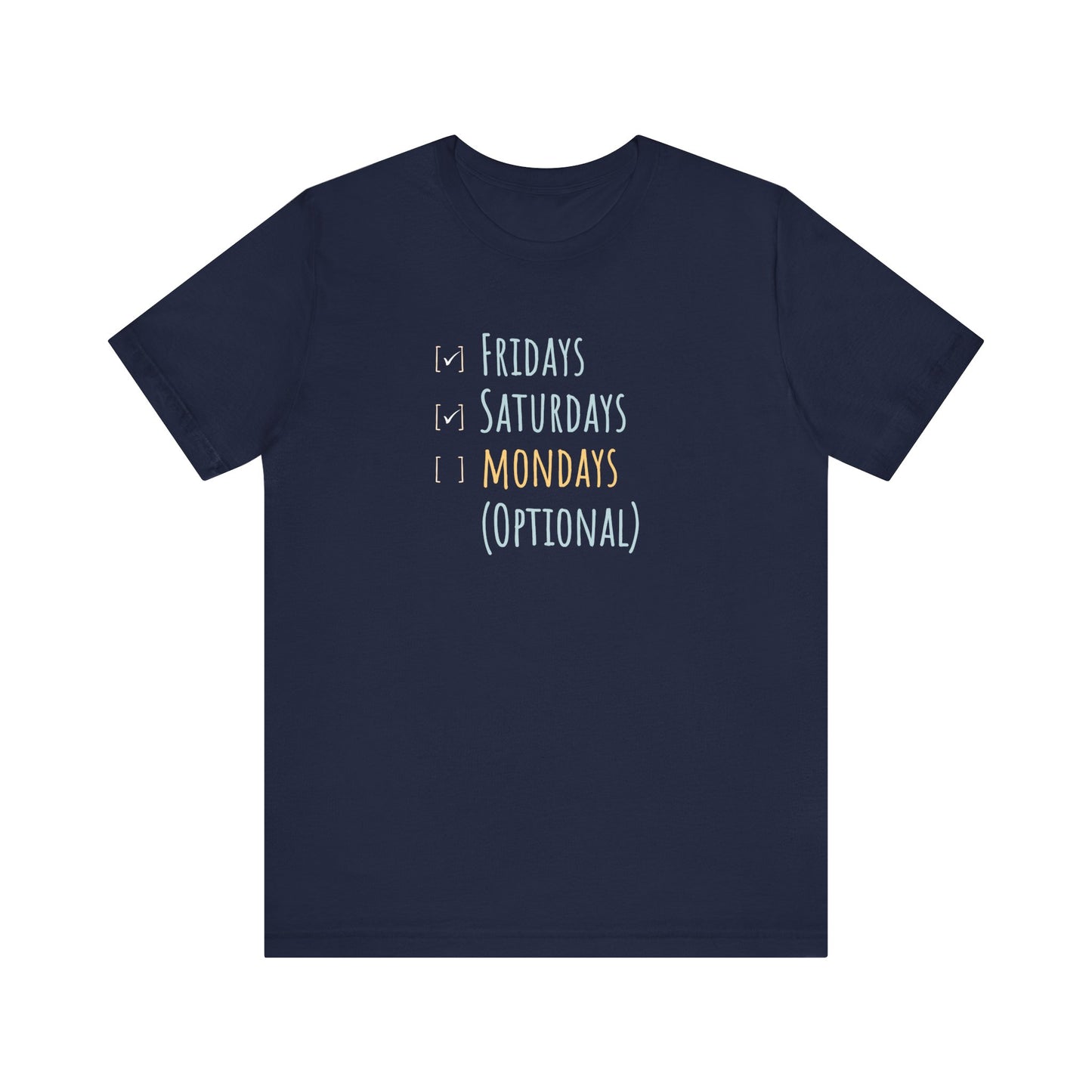 Minimalist funny shirt - navy