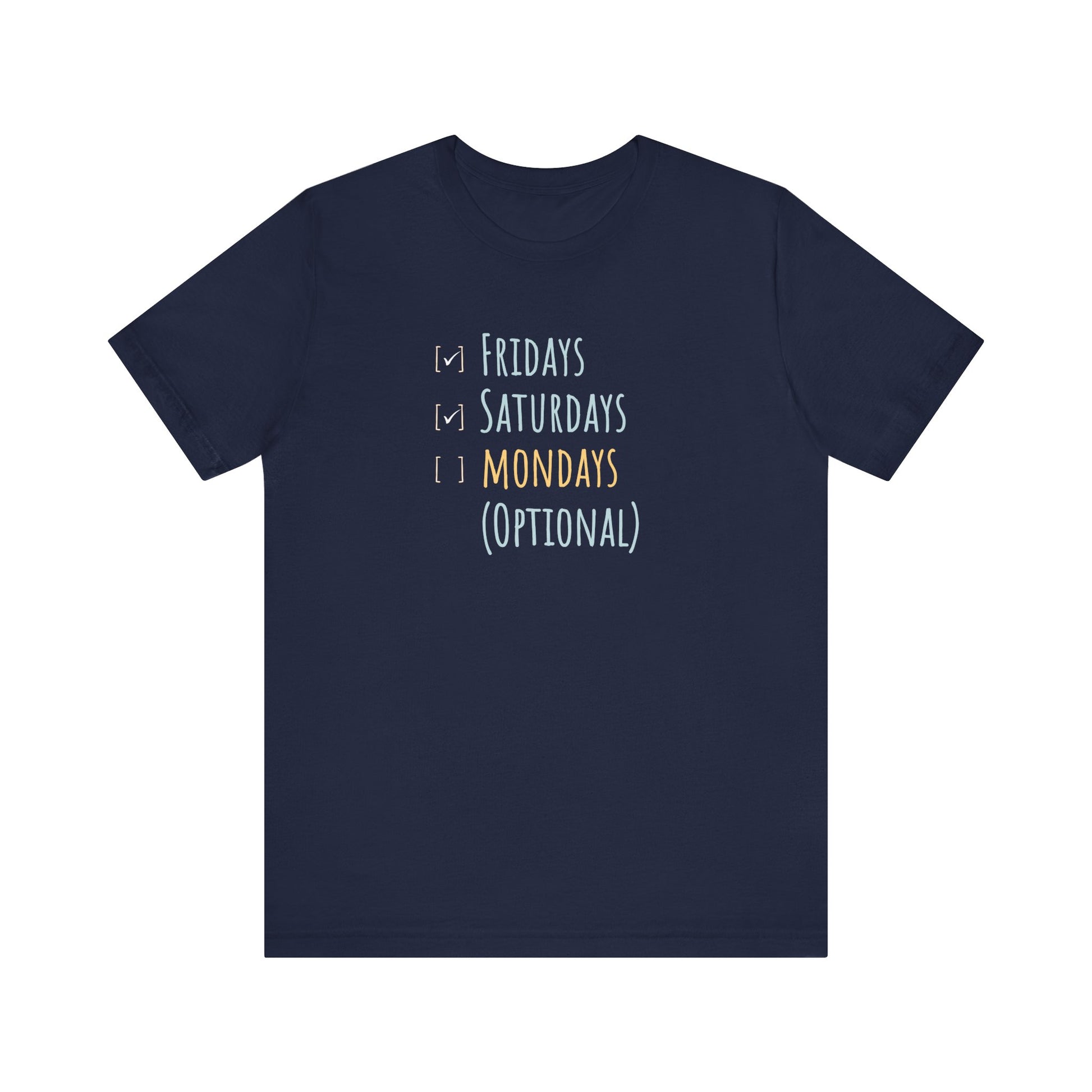 Minimalist funny shirt - navy