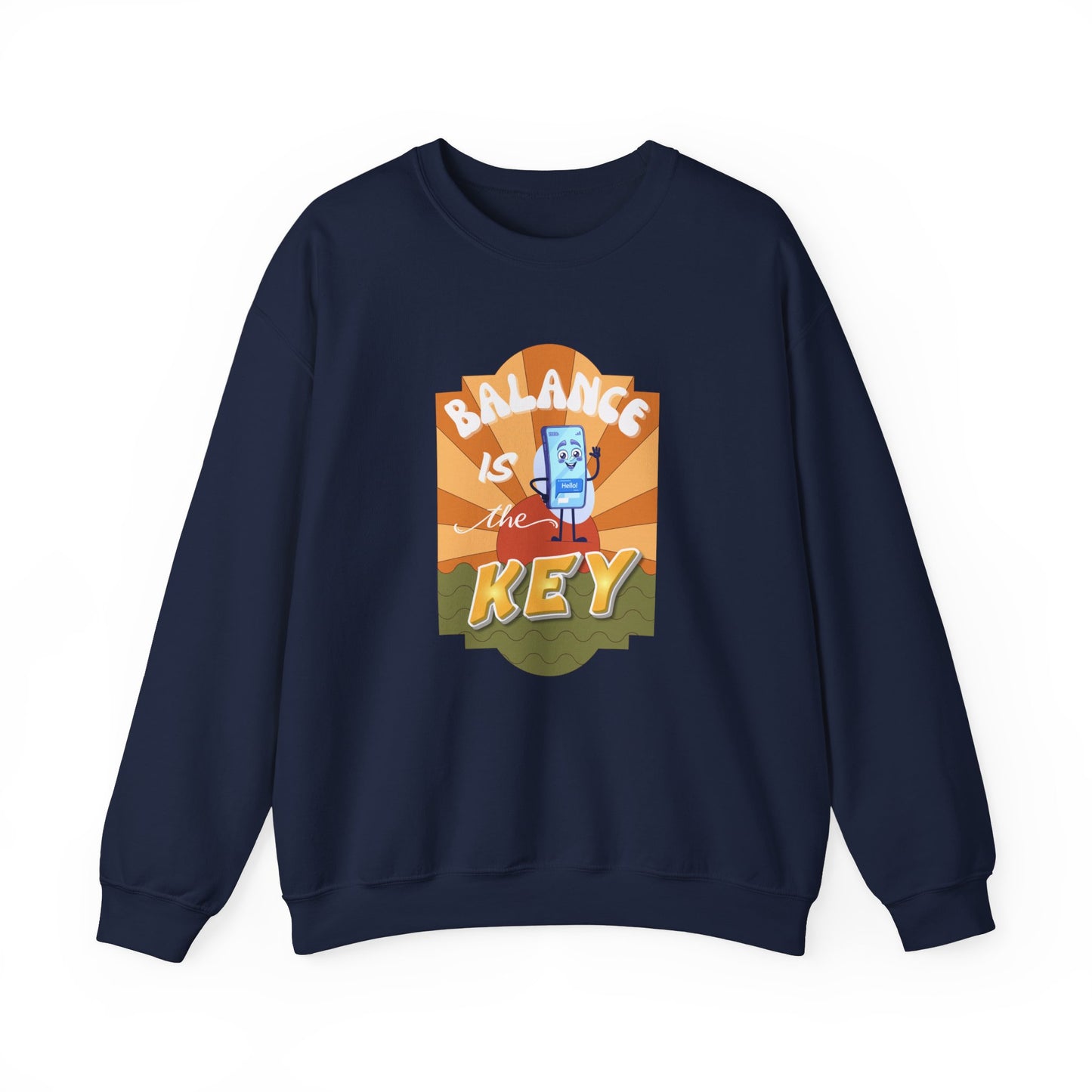 Balance is the key sweatshirt - navy