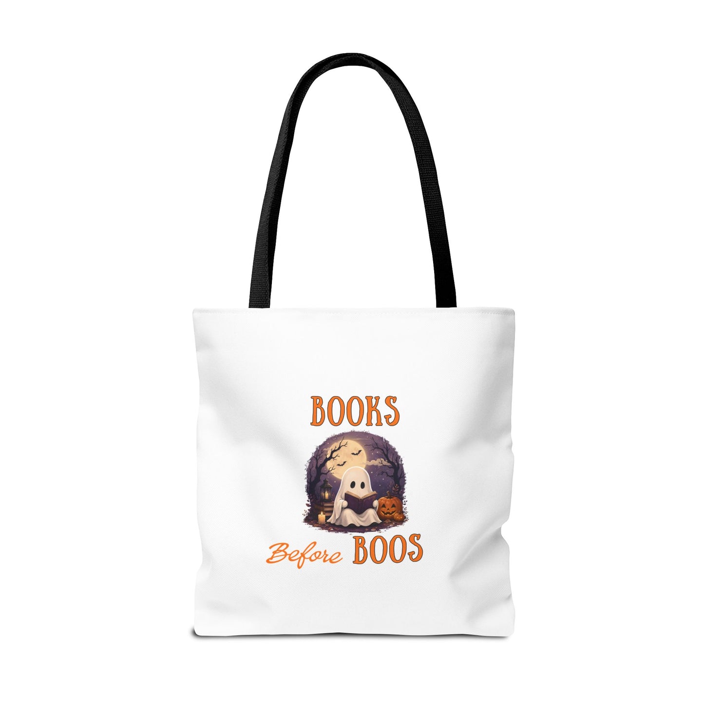 Halloween Tote Bag – Books Before Boos Book Lover Carryall