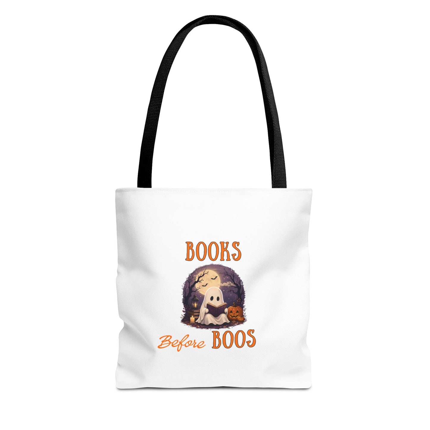 Halloween Tote Bag – Books Before Boos Book Lover Carryall
