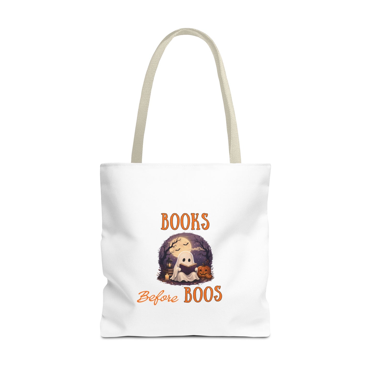 Halloween Tote Bag – Books Before Boos Book Lover Carryall