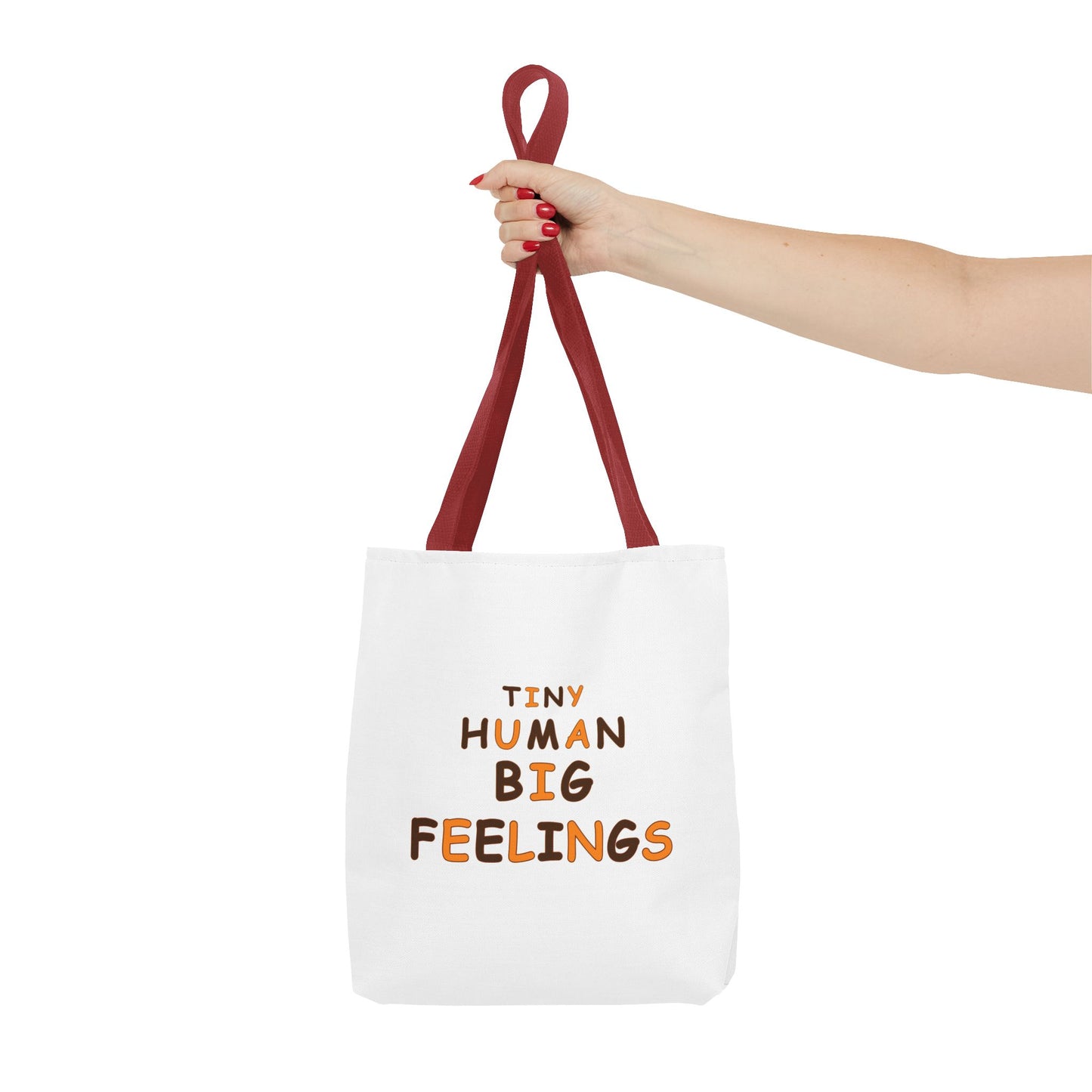Teacher Tote Bag – Tiny Human Big Feelings Canvas Carryall