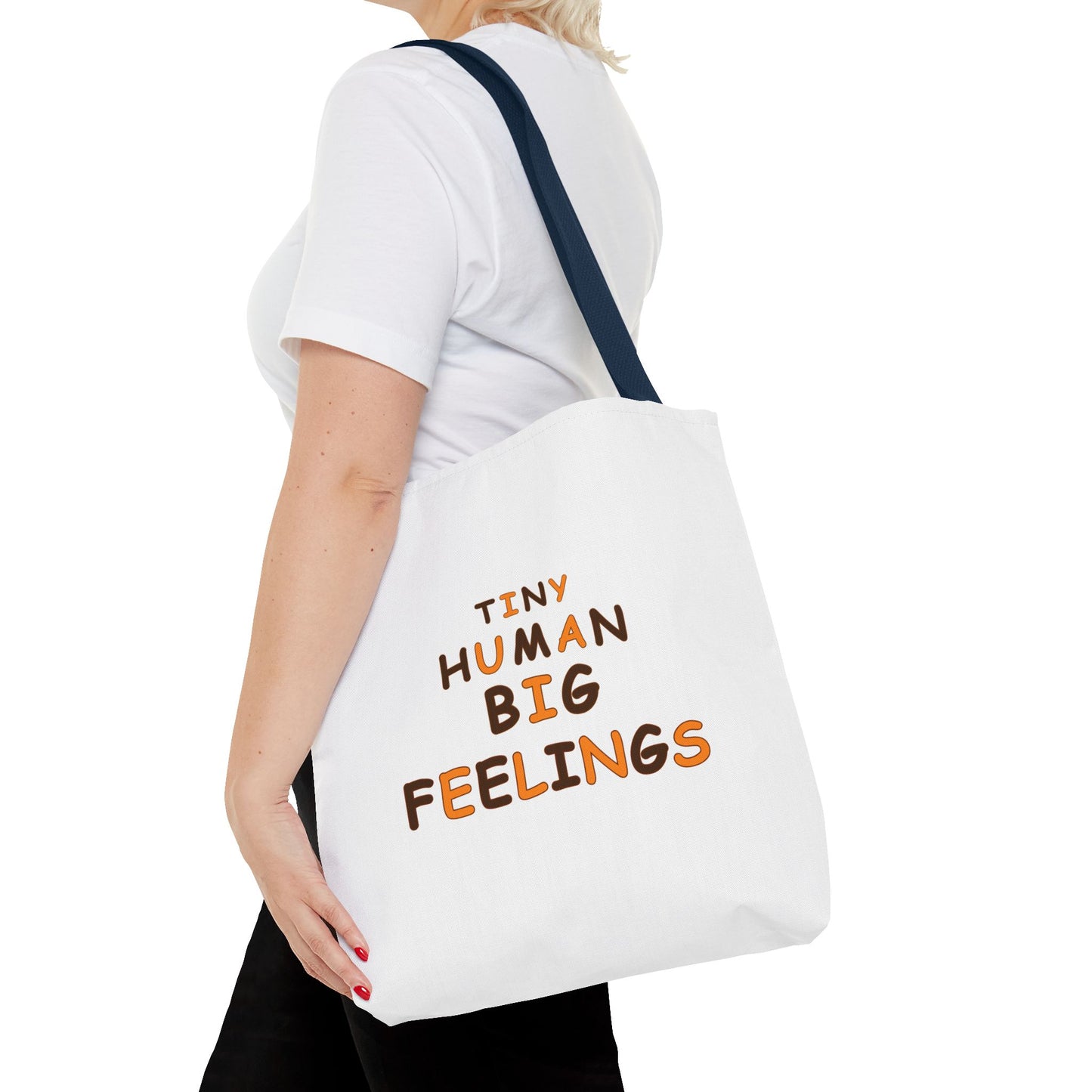 Teacher Tote Bag – Tiny Human Big Feelings Canvas Carryall