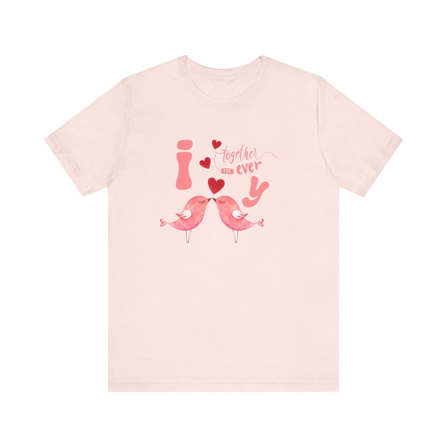 Forever love birds t-shirt - light pink