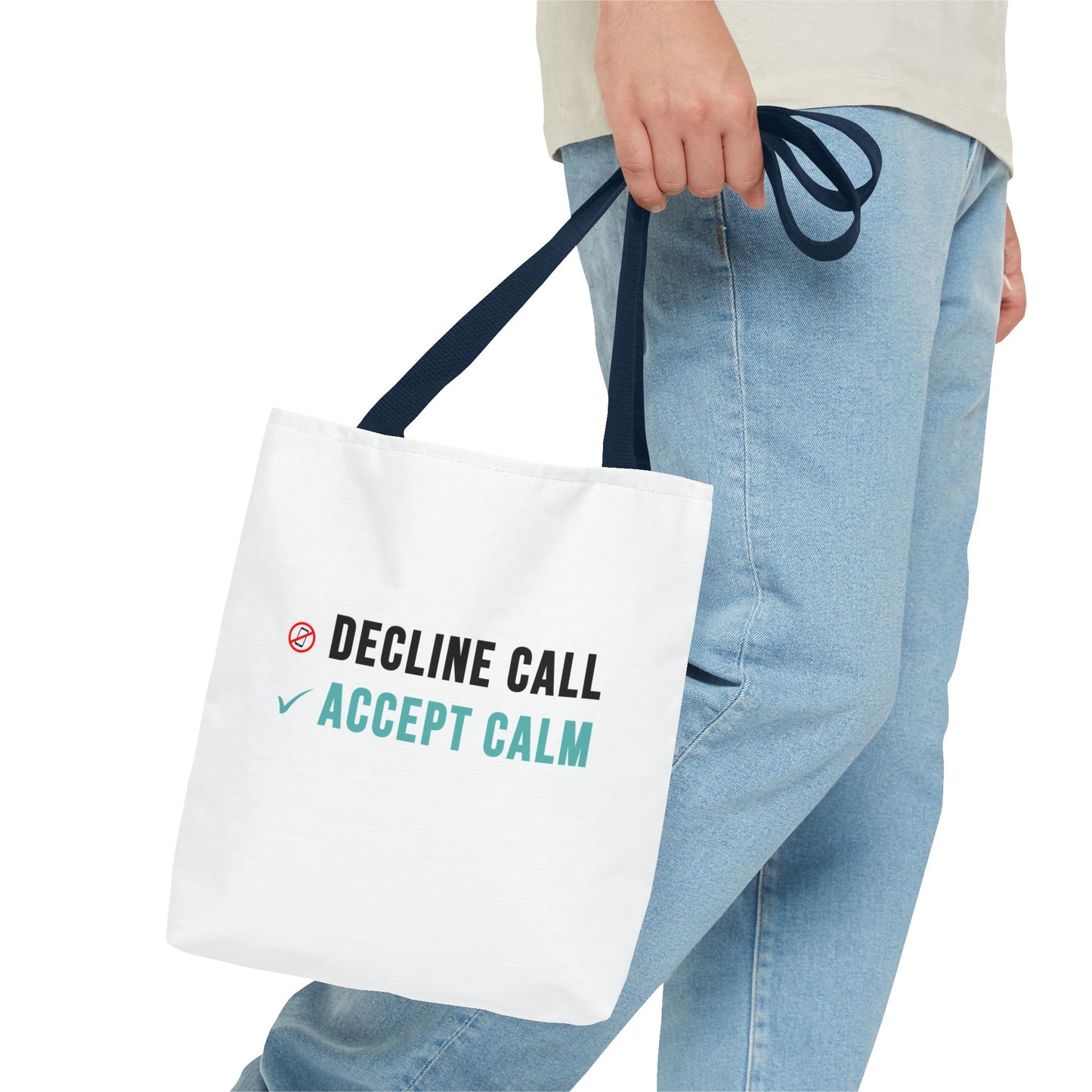 Wellness Tote Bag – Decline the Noise, Carry the Calm
