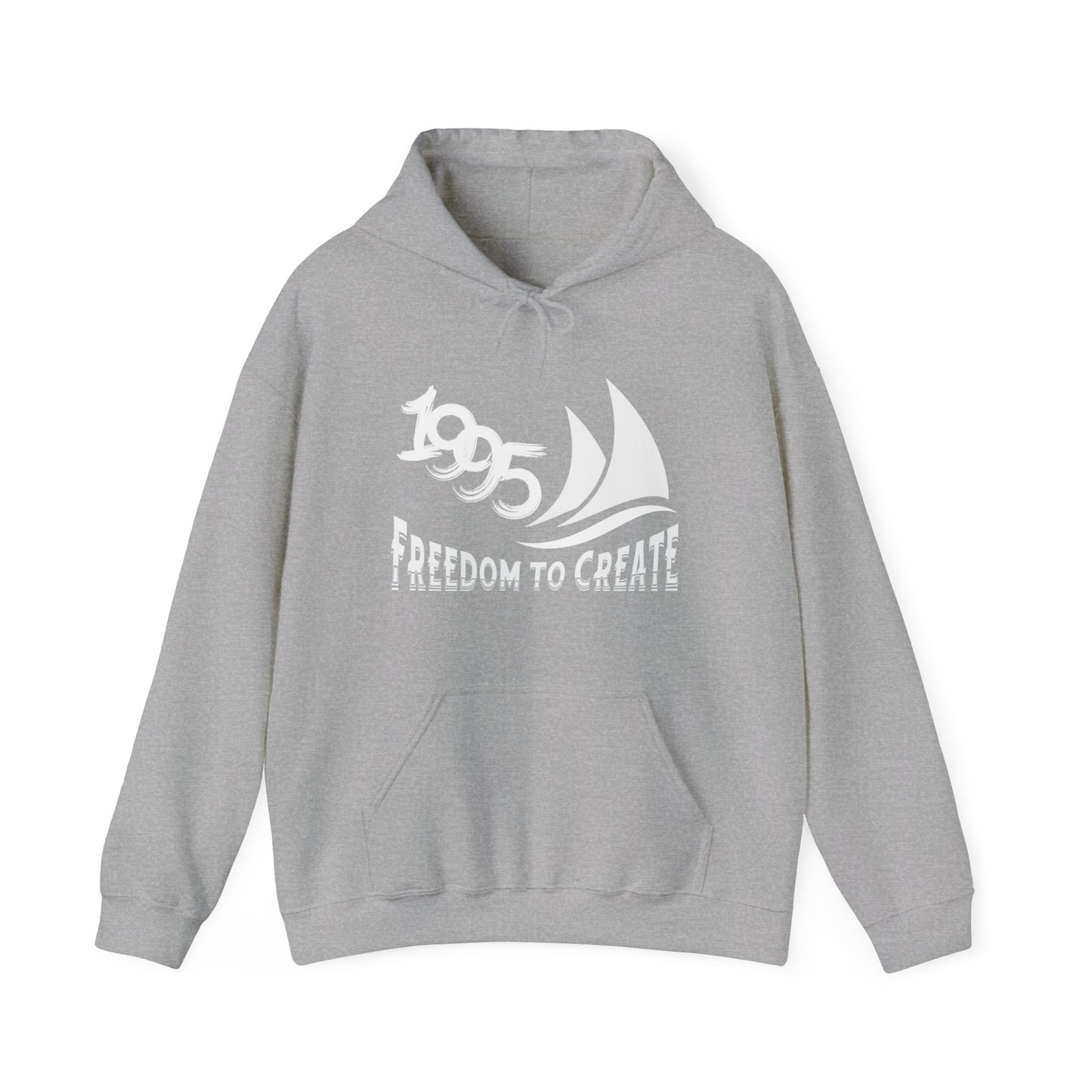 Freedom to Create Unisex Hooded Sweatshirt - sport grey