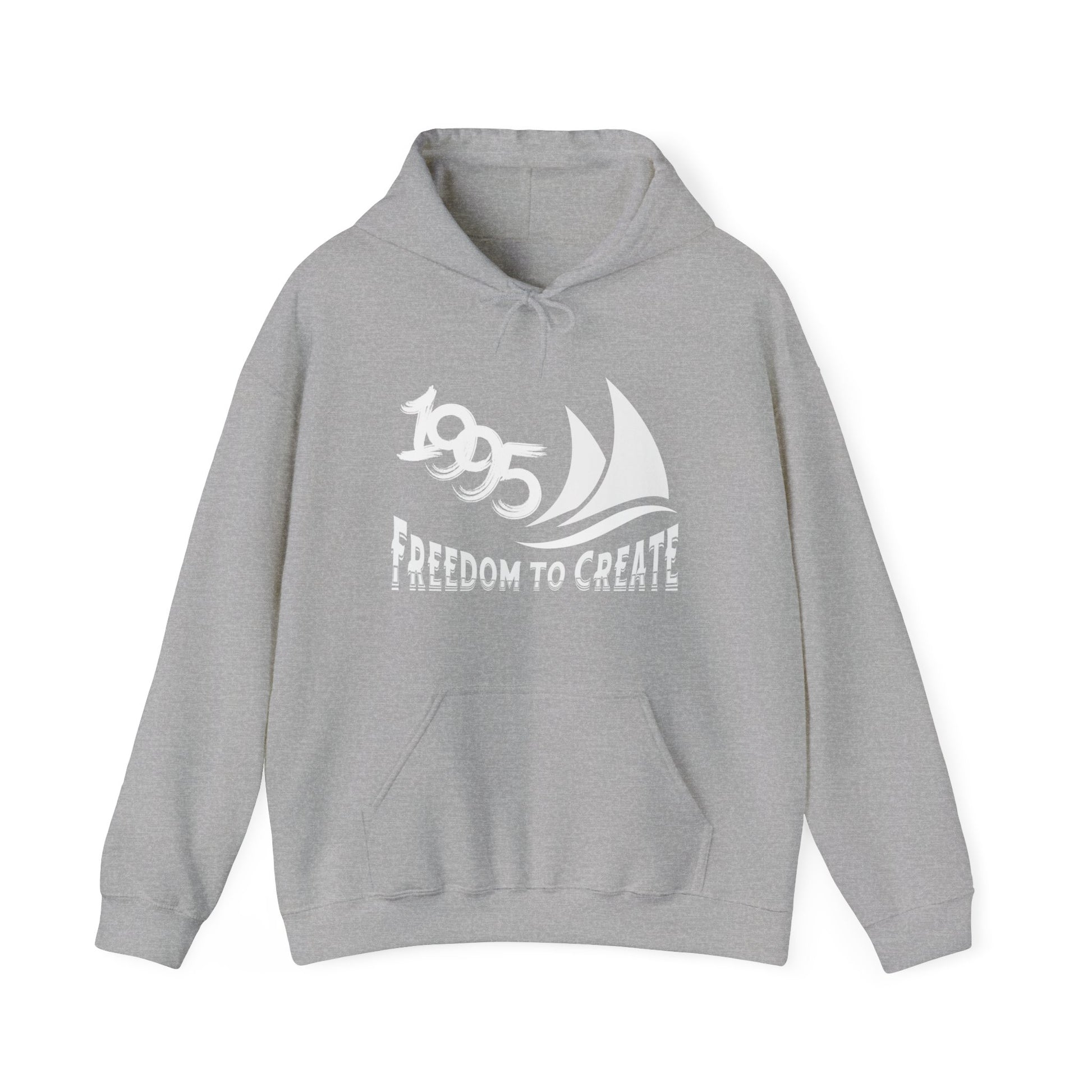 Freedom to Create Unisex Hooded Sweatshirt - sport grey