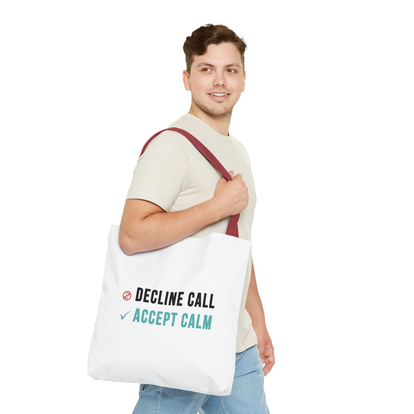 Wellness Tote Bag – Decline the Noise, Carry the Calm