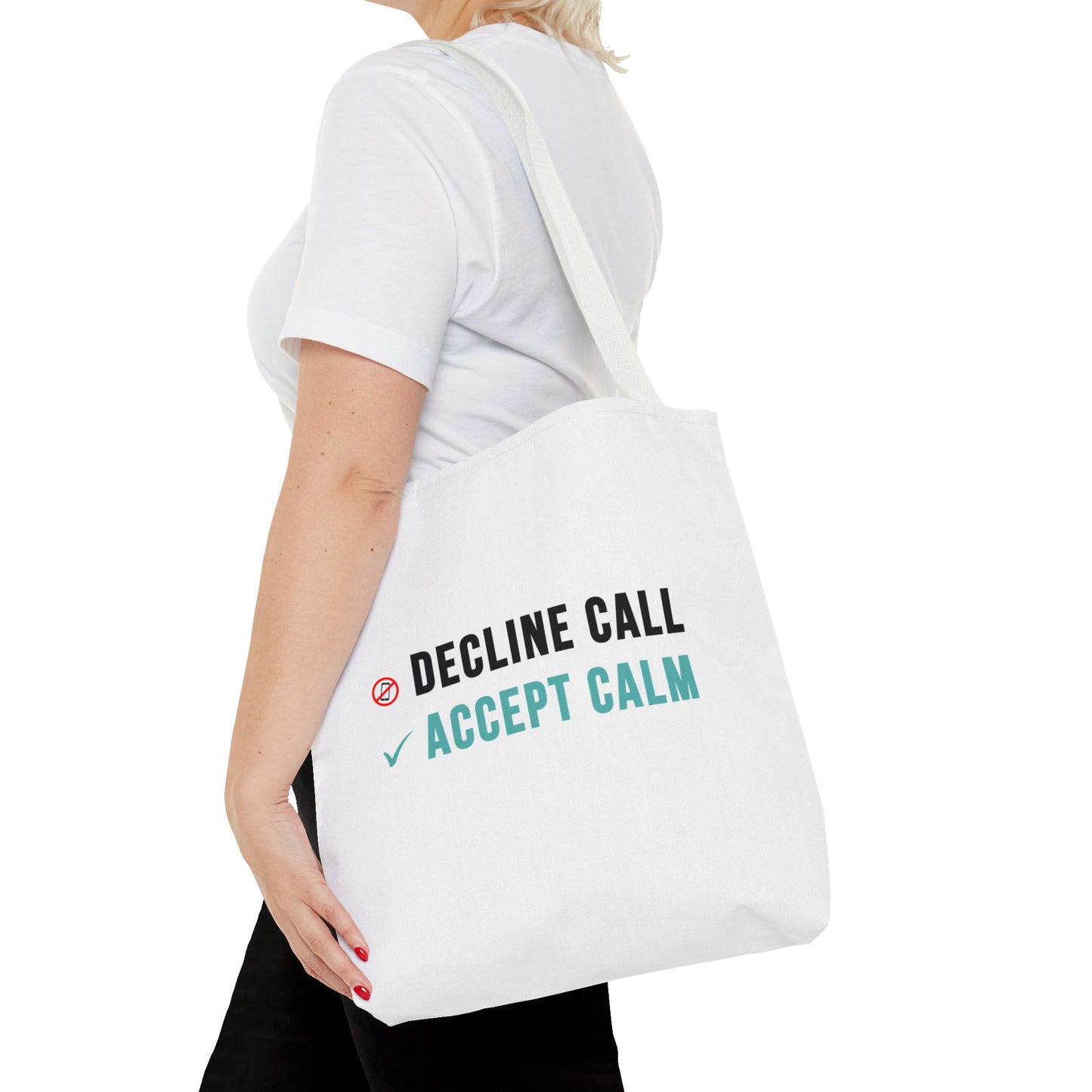 Wellness Tote Bag – Decline the Noise, Carry the Calm