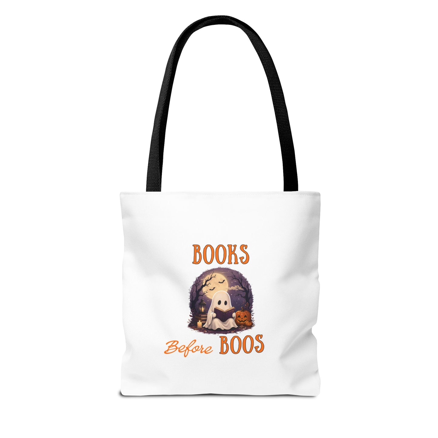 Halloween Tote Bag – Books Before Boos Book Lover Carryall