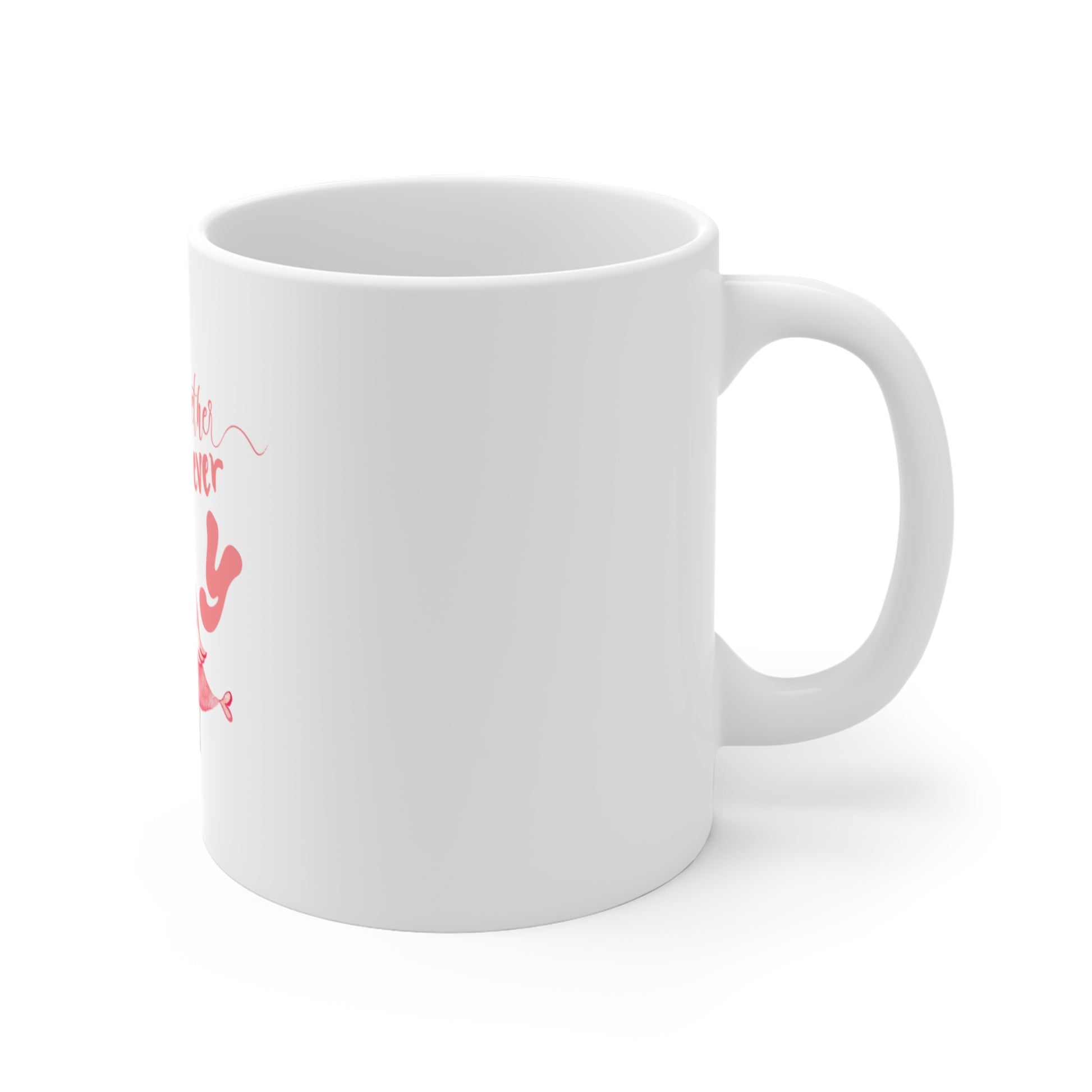 Love birds forever mug - side view