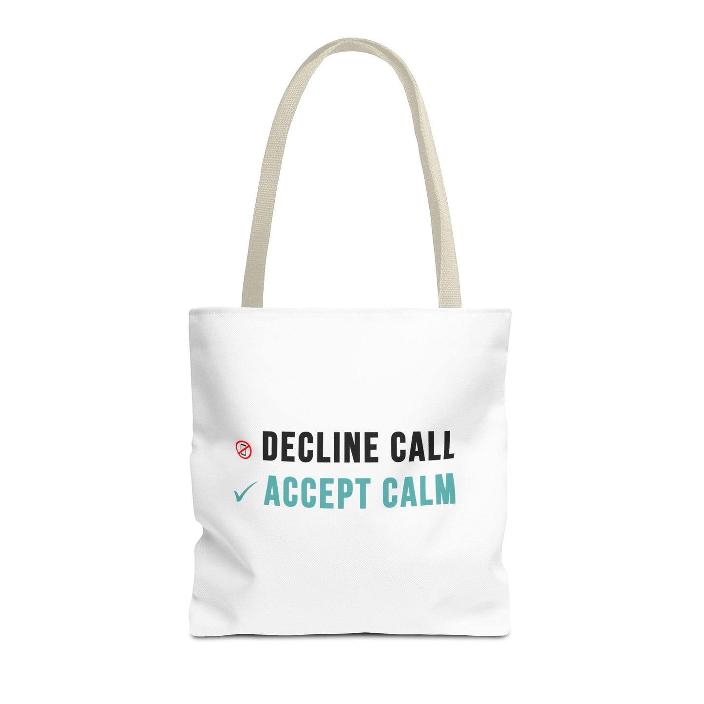 Wellness Tote Bag – Decline the Noise, Carry the Calm