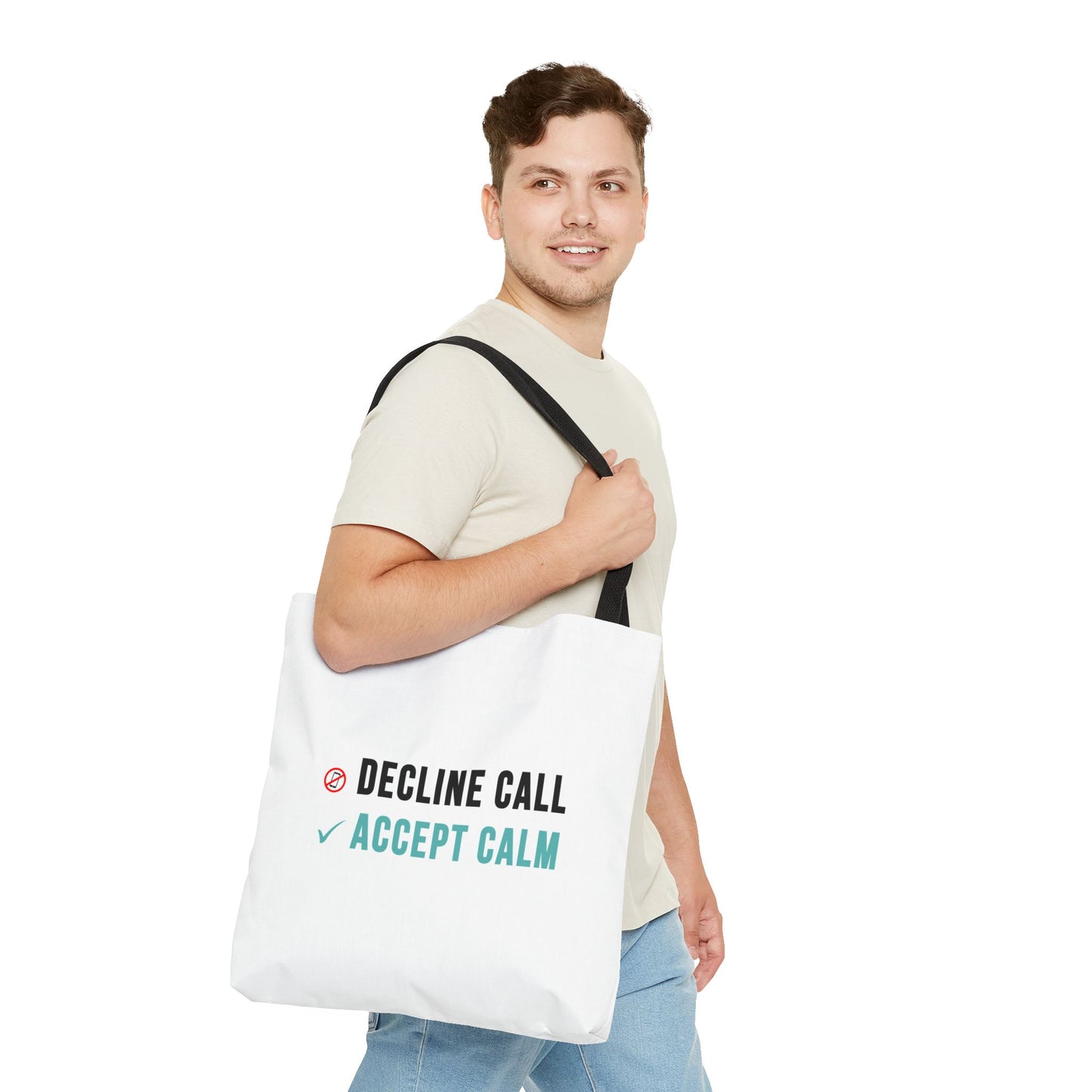 Wellness Tote Bag – Decline the Noise, Carry the Calm