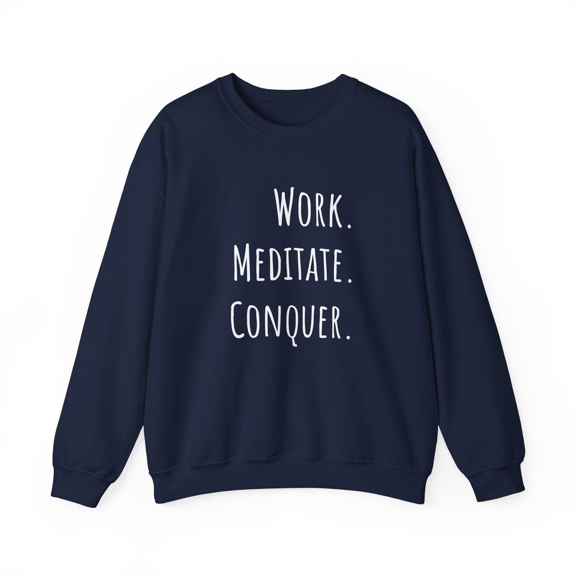 Relaxed fit meditation sweatshirt - navy