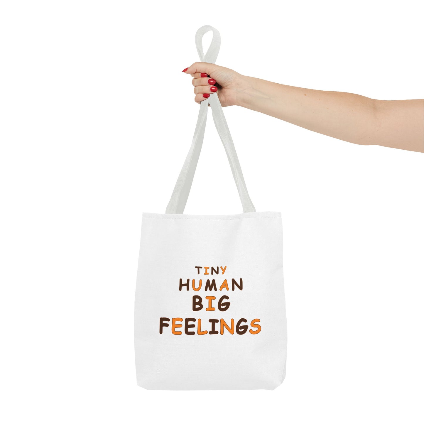 Teacher Tote Bag – Tiny Human Big Feelings Canvas Carryall