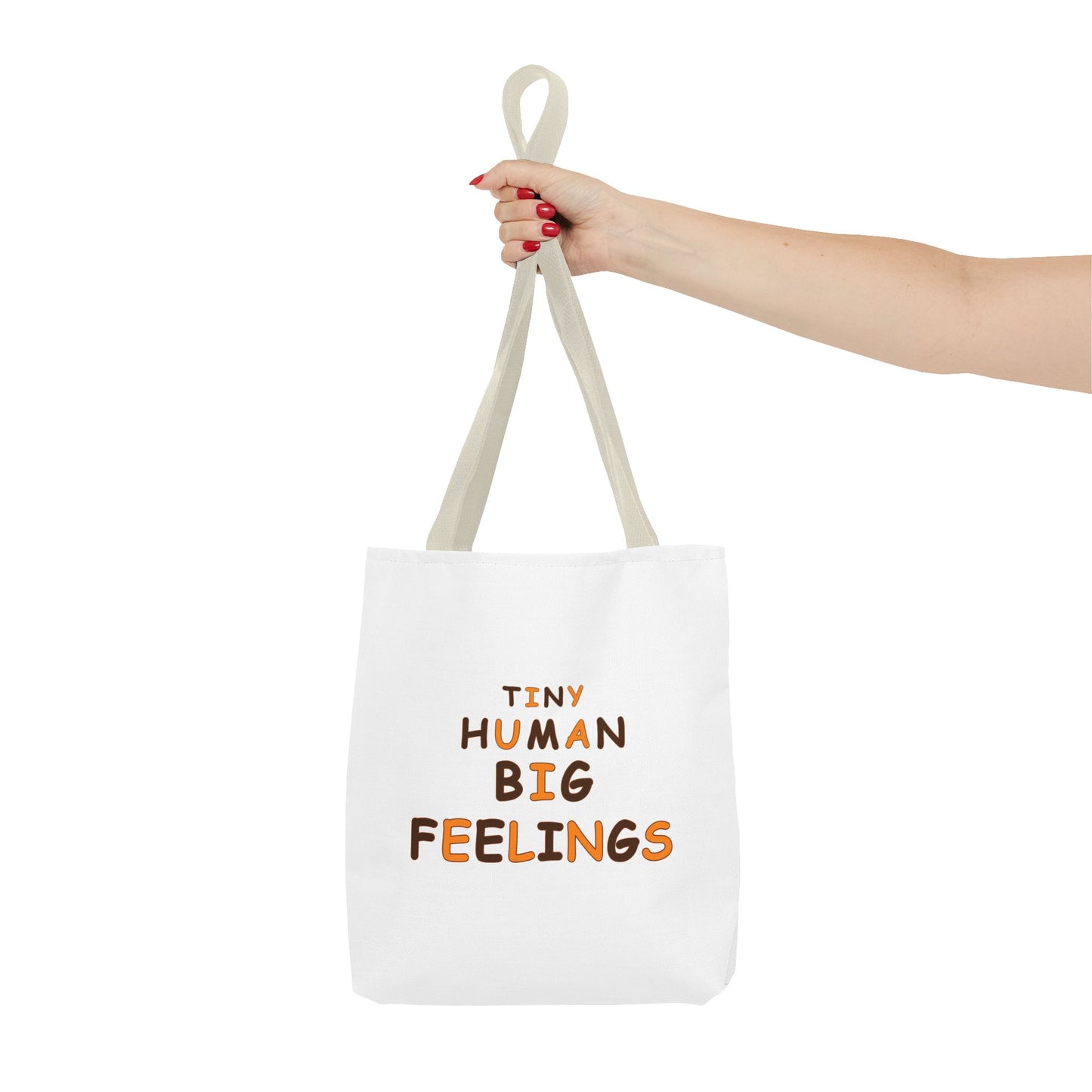 Teacher Tote Bag – Tiny Human Big Feelings Canvas Carryall