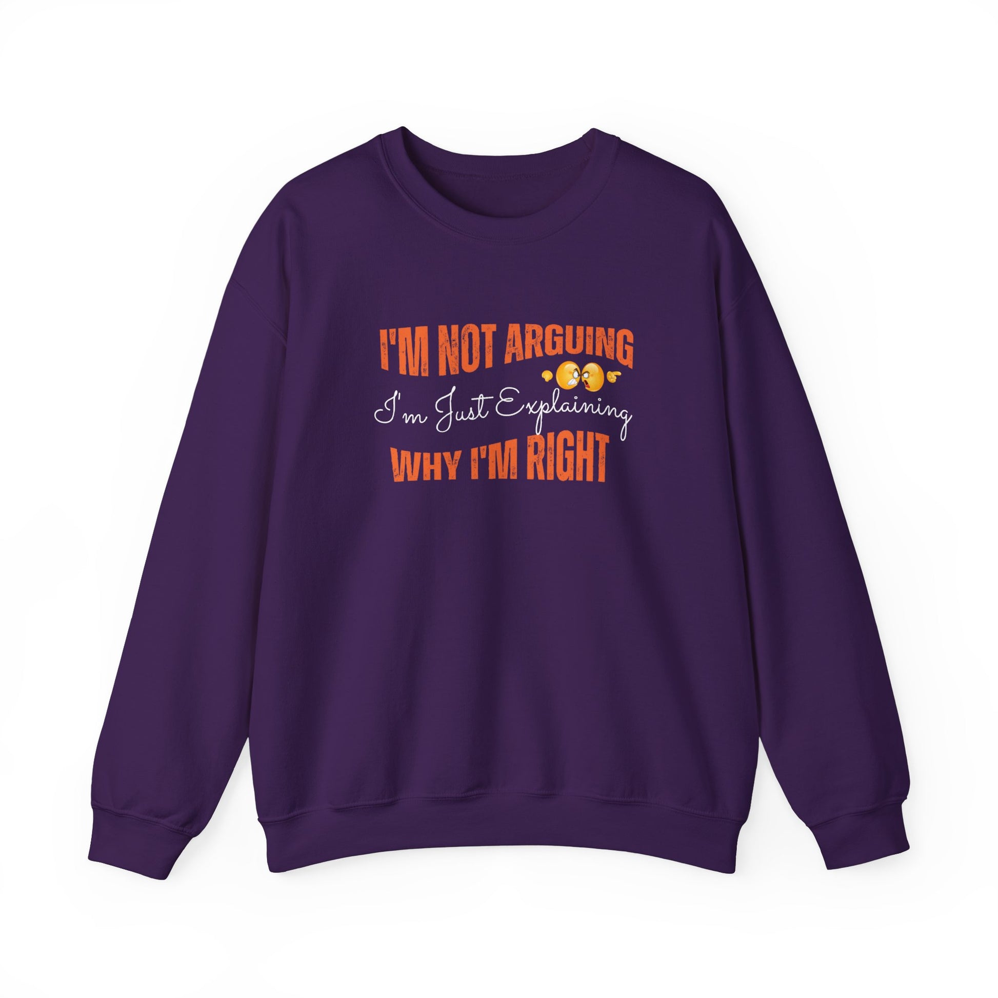 Sarcastic sweatshirt for work - purple