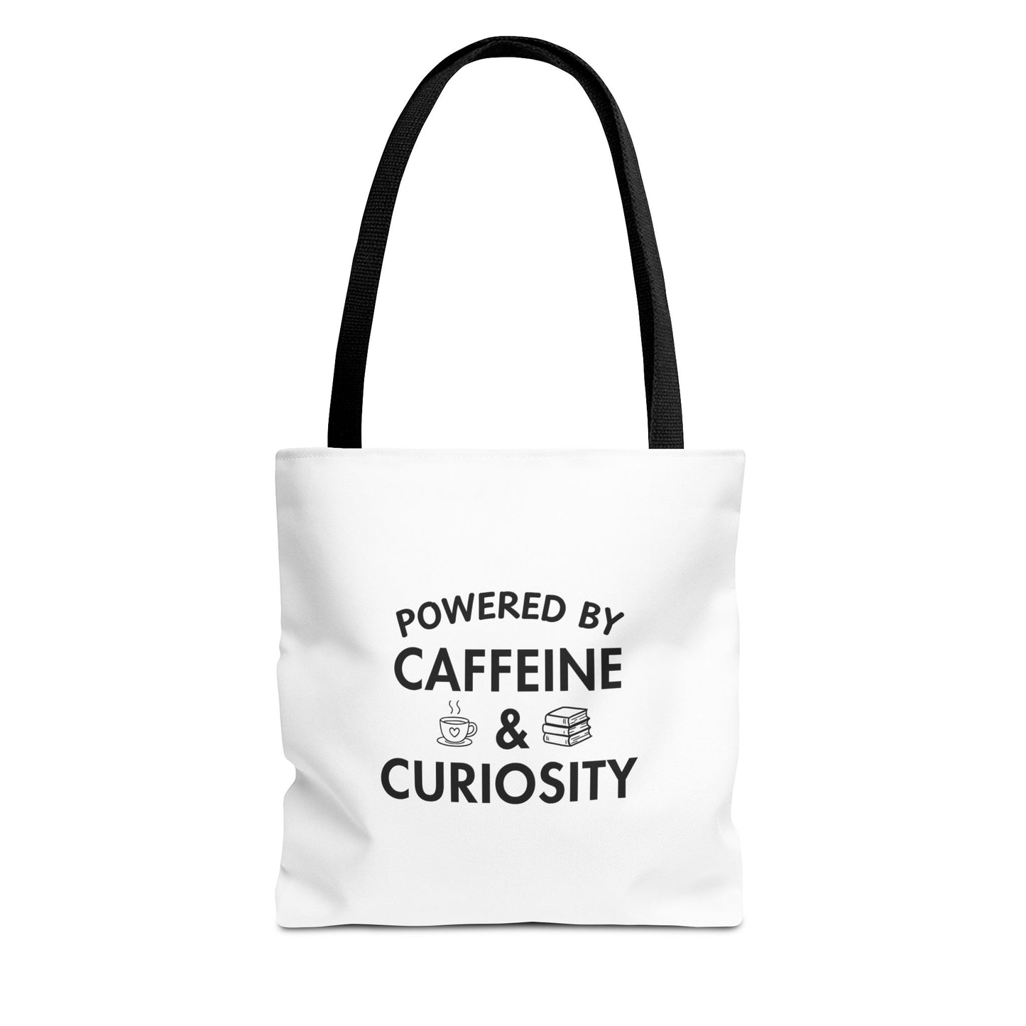 Bookish Tote Bag – Powered by Caffeine & Curiosity Canvas Tote