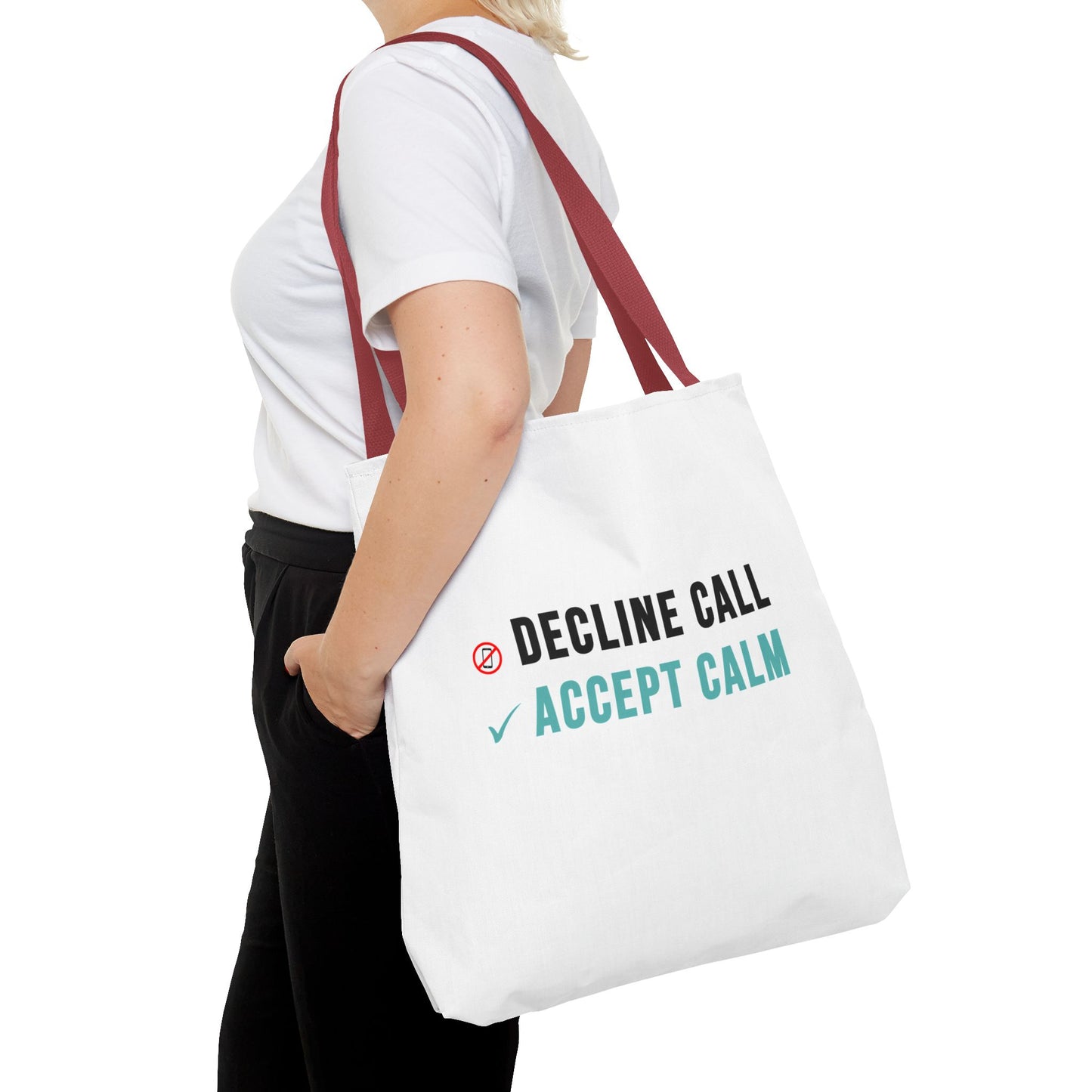 Wellness Tote Bag – Decline the Noise, Carry the Calm