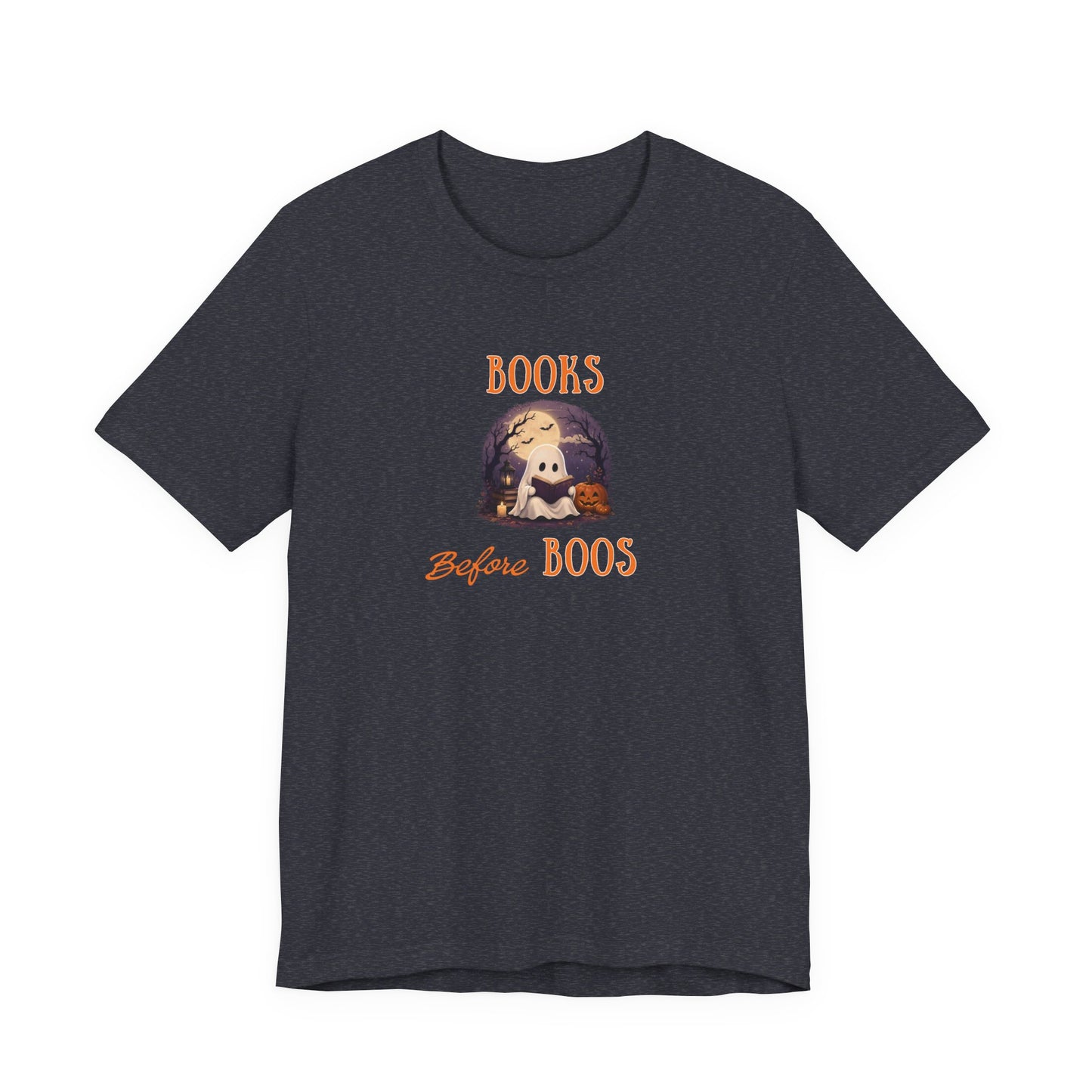 Halloween Shirt – Books Before Boos Ghost Reading Tee