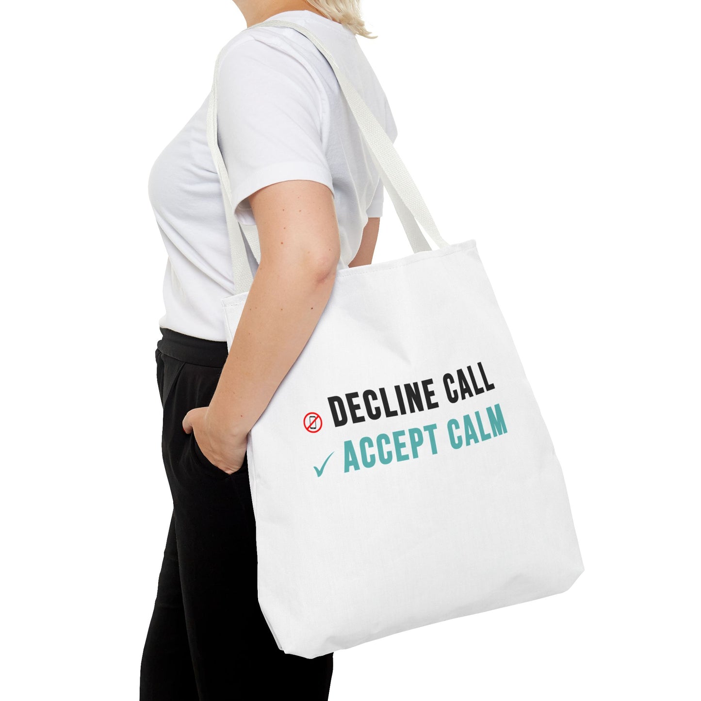 Wellness Tote Bag – Decline the Noise, Carry the Calm