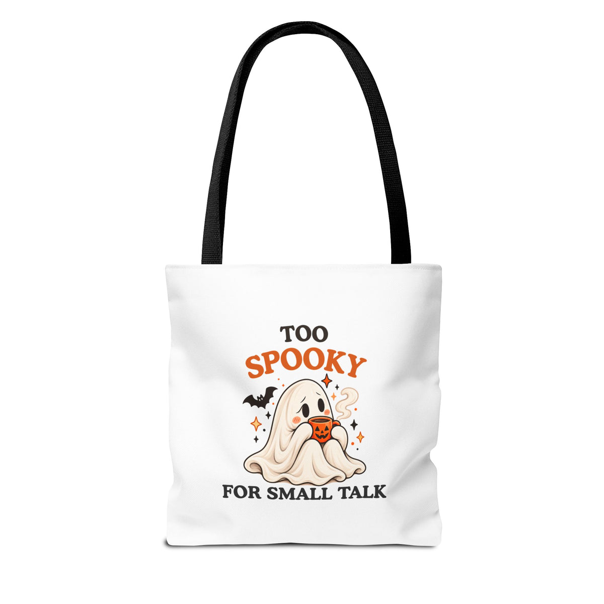 Introvert Tote Bag – Too Spooky for Small Talk Ghost Bag
