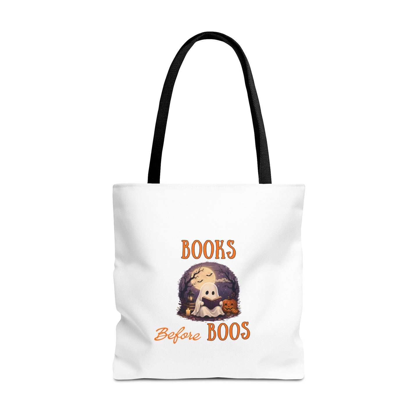 Halloween Tote Bag – Books Before Boos Book Lover Carryall