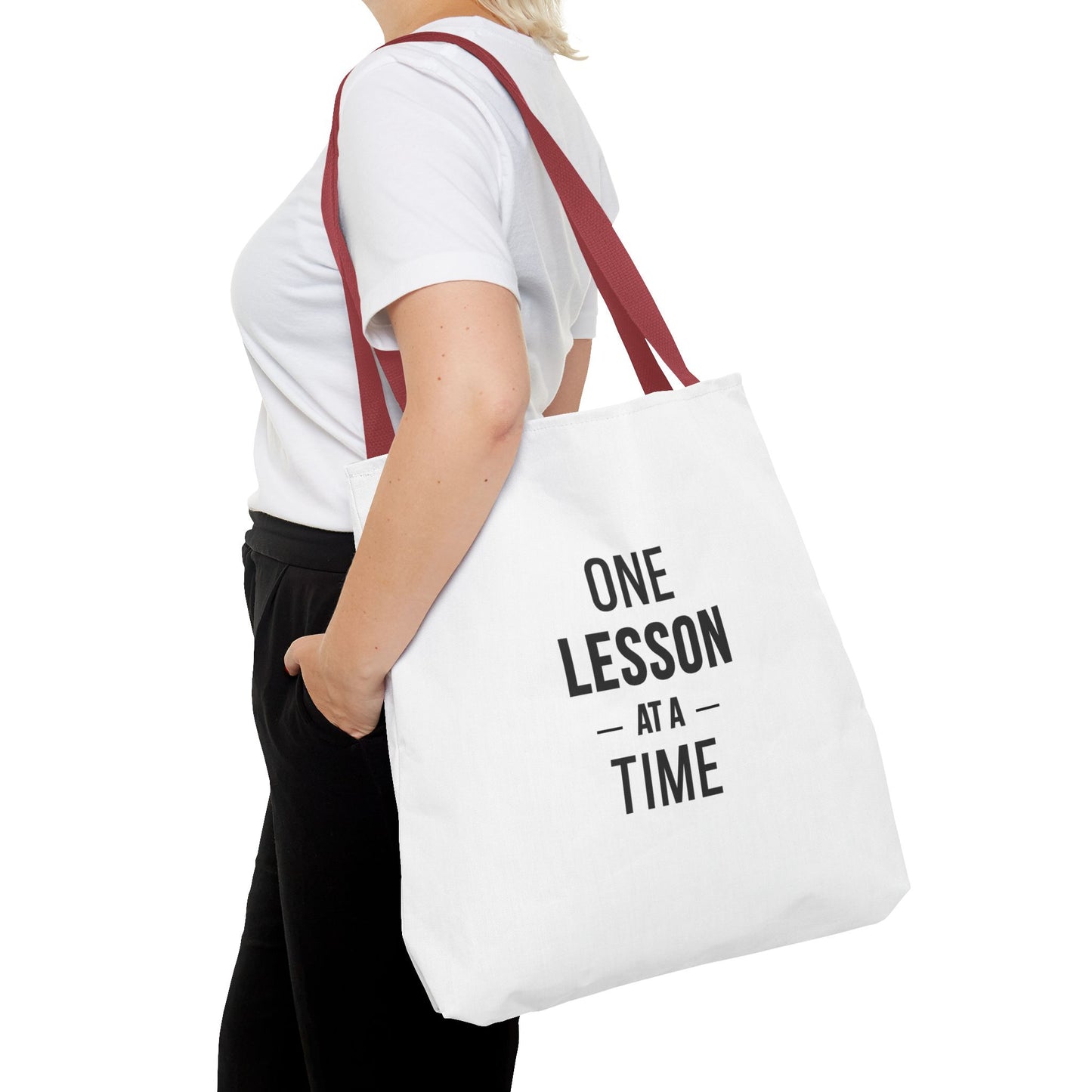 Teacher Gift Bags – One Lesson at a Time Inspirational Tote