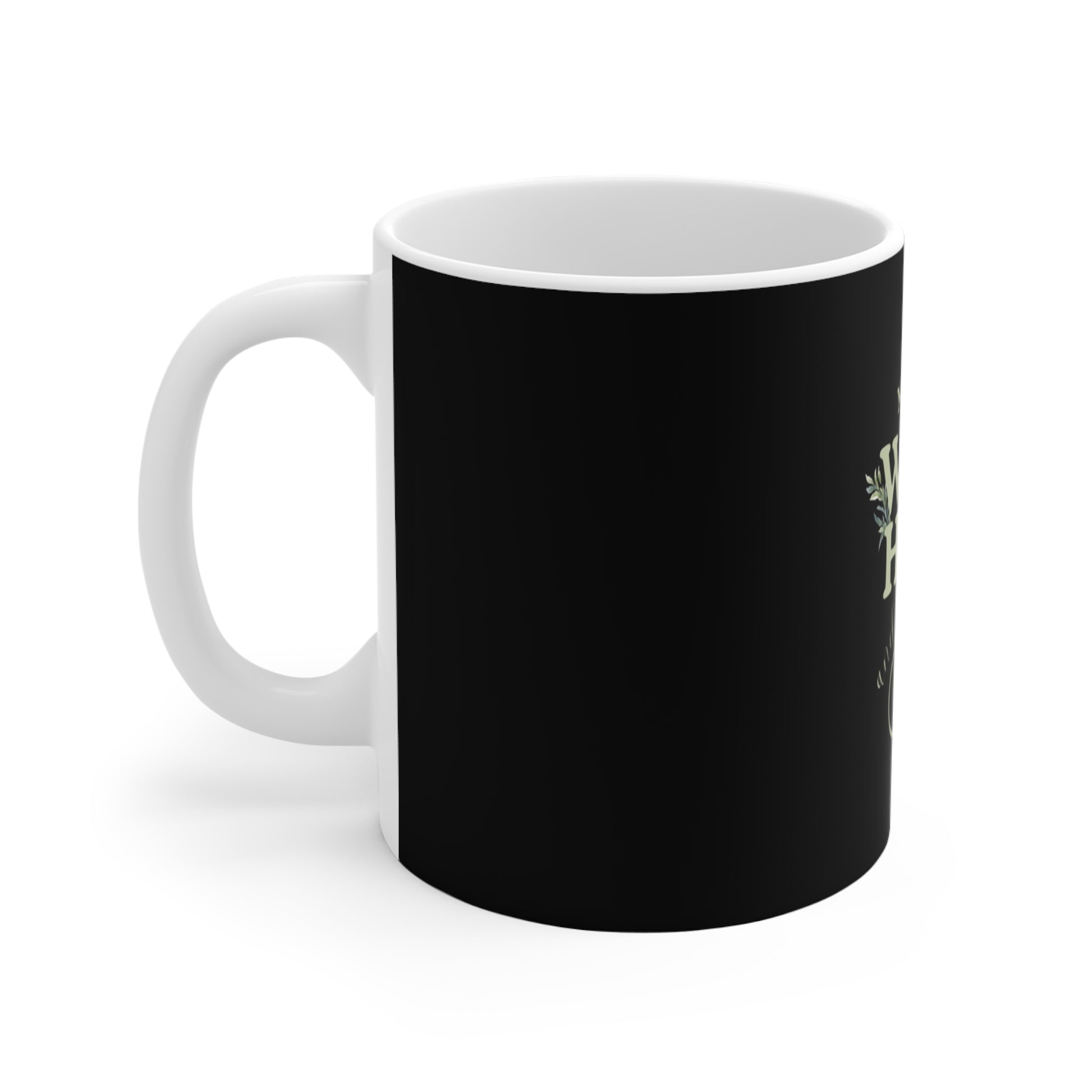 Inspirational coffee mug - left view