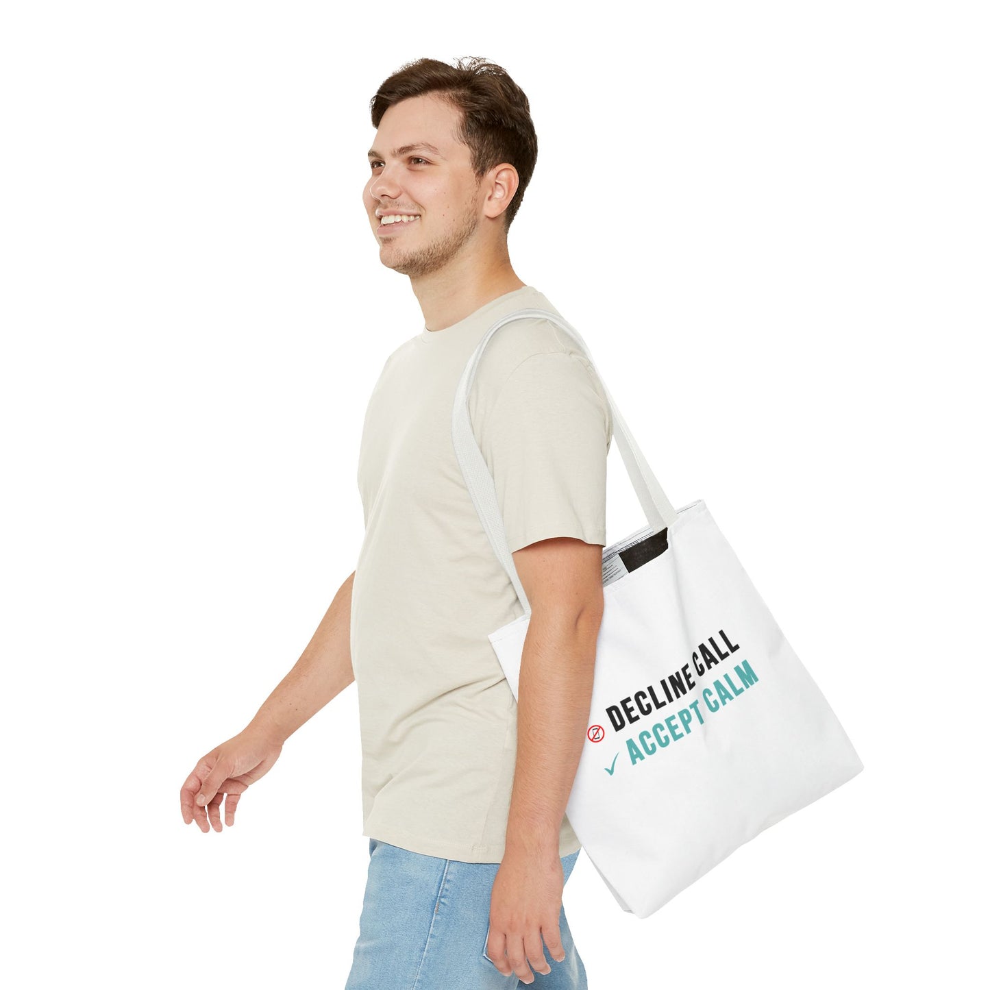 Wellness Tote Bag – Decline the Noise, Carry the Calm